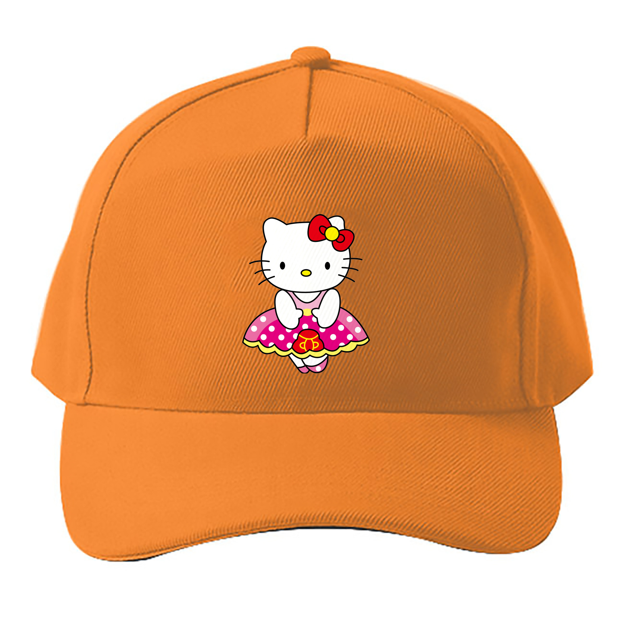 （画像用） Hello Kitty ハローキティ ベースボールキャップ 綿100％ 男女兼用 帽子 スポーツ