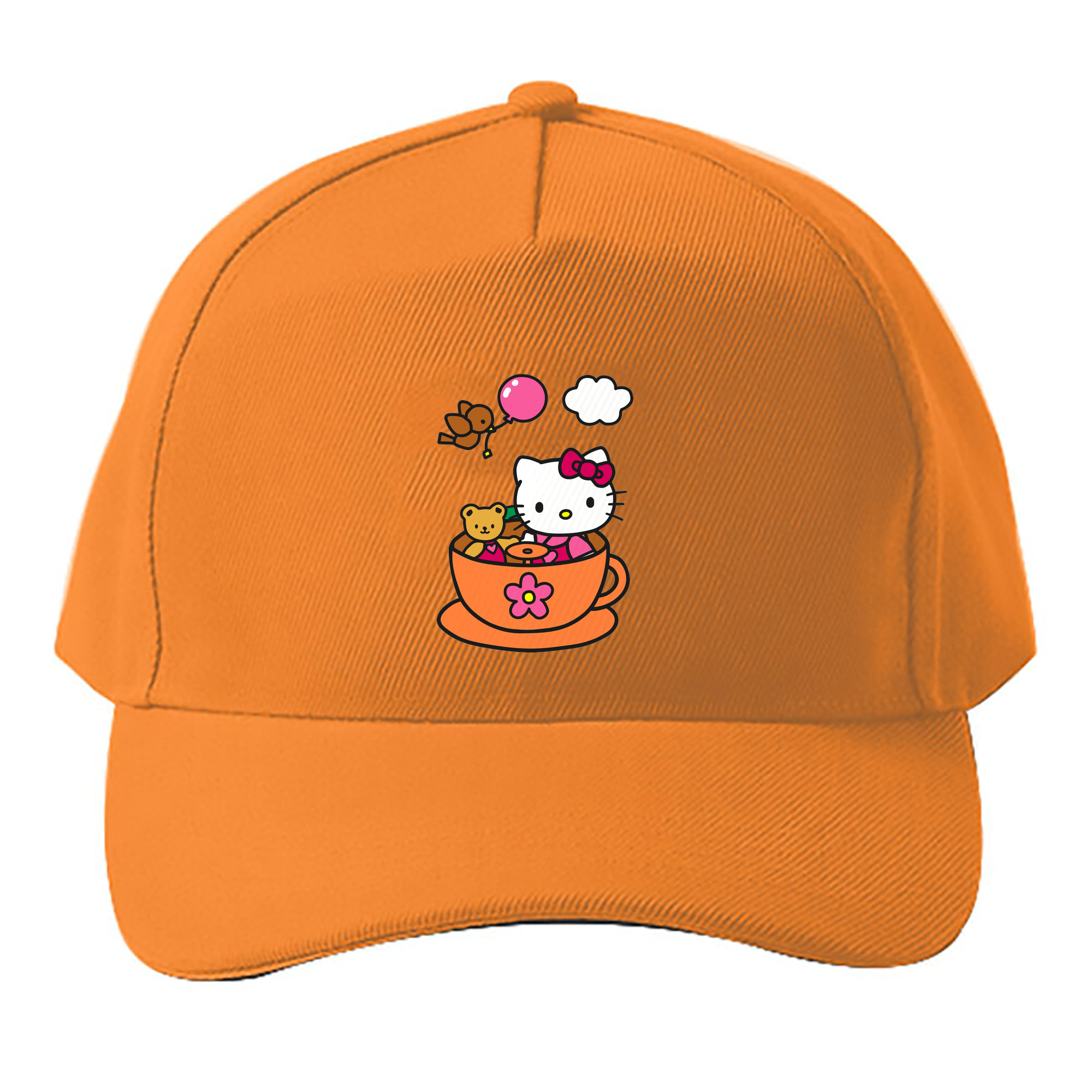 （画像用） Hello Kitty ハローキティ ベースボールキャップ 綿100％ 男女兼用 帽子 スポーツ