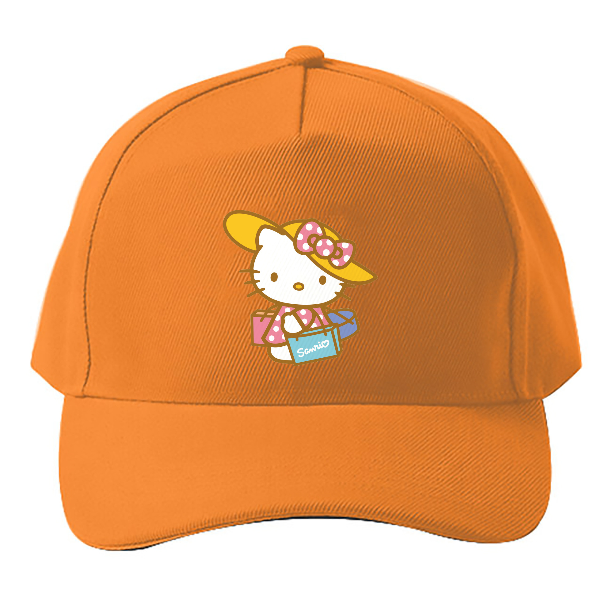 （画像用） Hello Kitty ハローキティ ベースボールキャップ 綿100％ 男女兼用 帽子 スポーツ