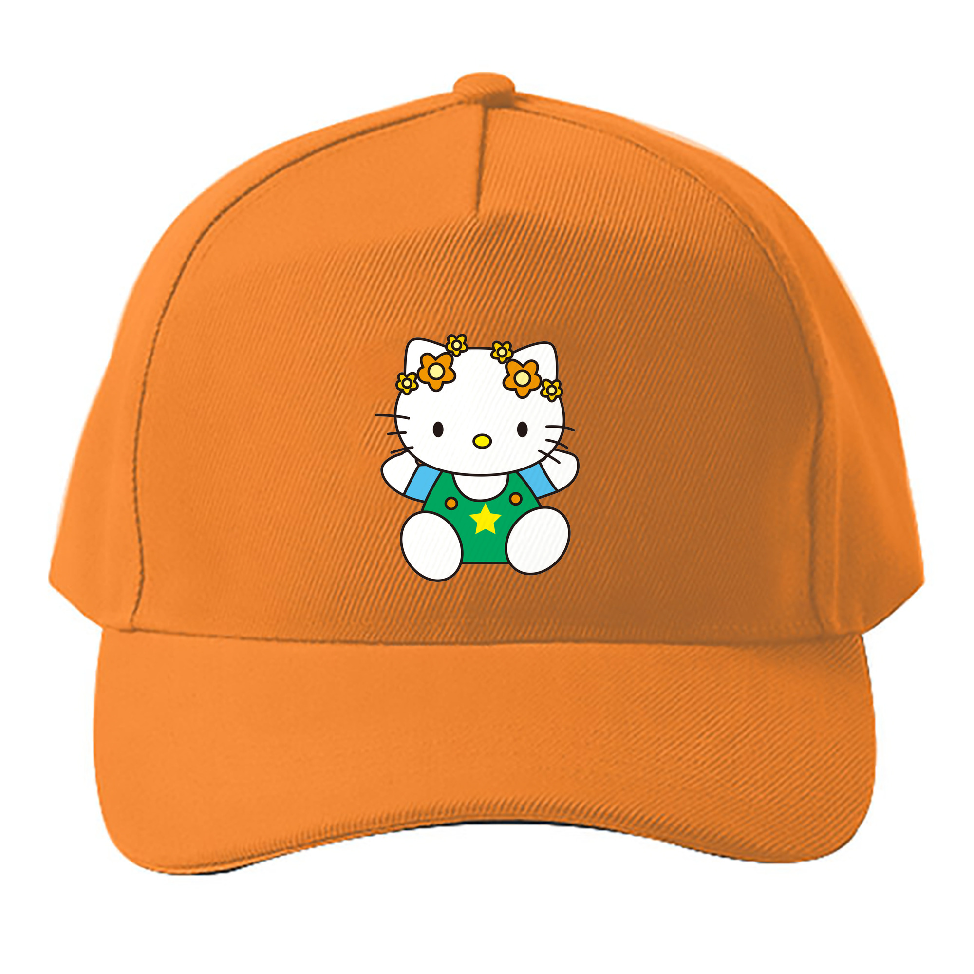 （画像用） Hello Kitty ハローキティ ベースボールキャップ 綿100％ 男女兼用 帽子 スポーツ