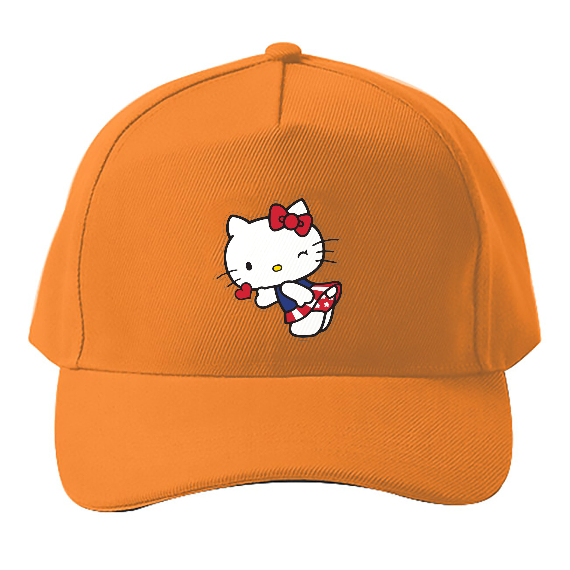 （画像用） Hello Kitty ハローキティ ベースボールキャップ 綿100％ 男女兼用 帽子 スポーツ