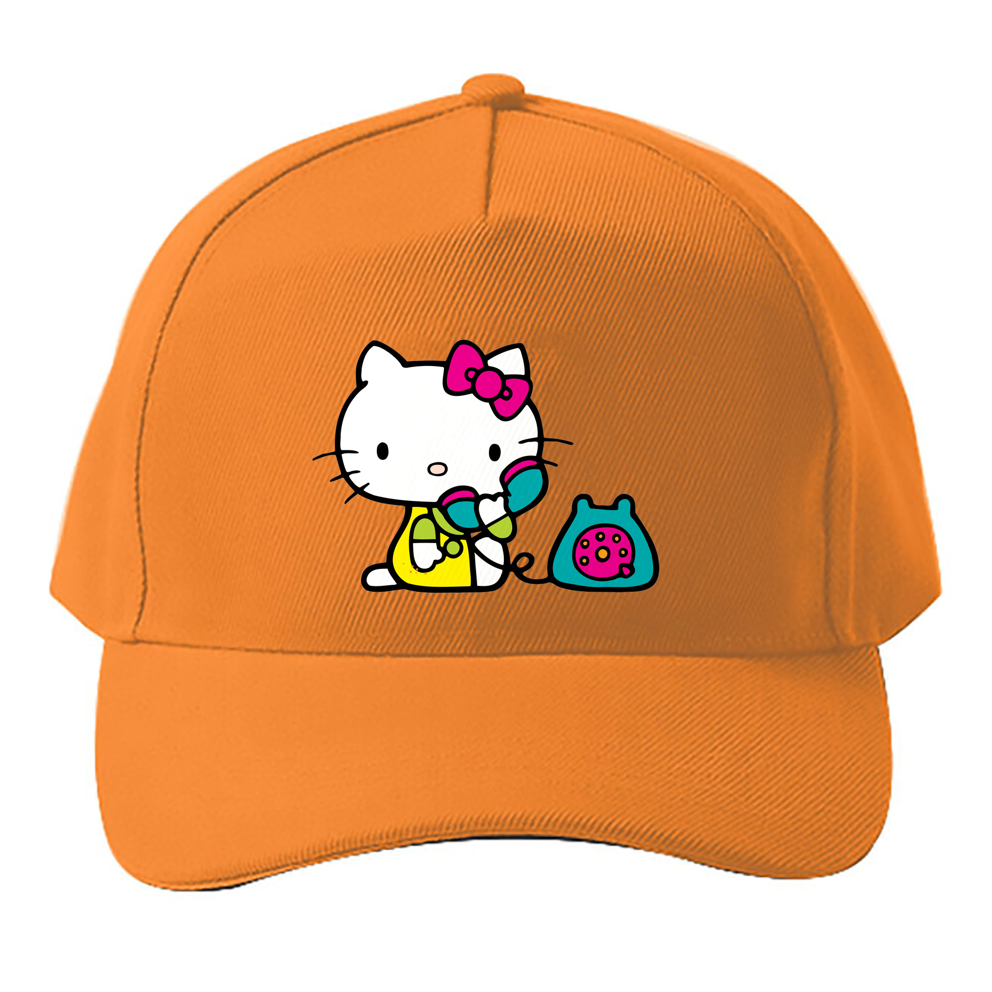 （画像用） Hello Kitty ハローキティ ベースボールキャップ 綿100％ 男女兼用 帽子 スポーツ