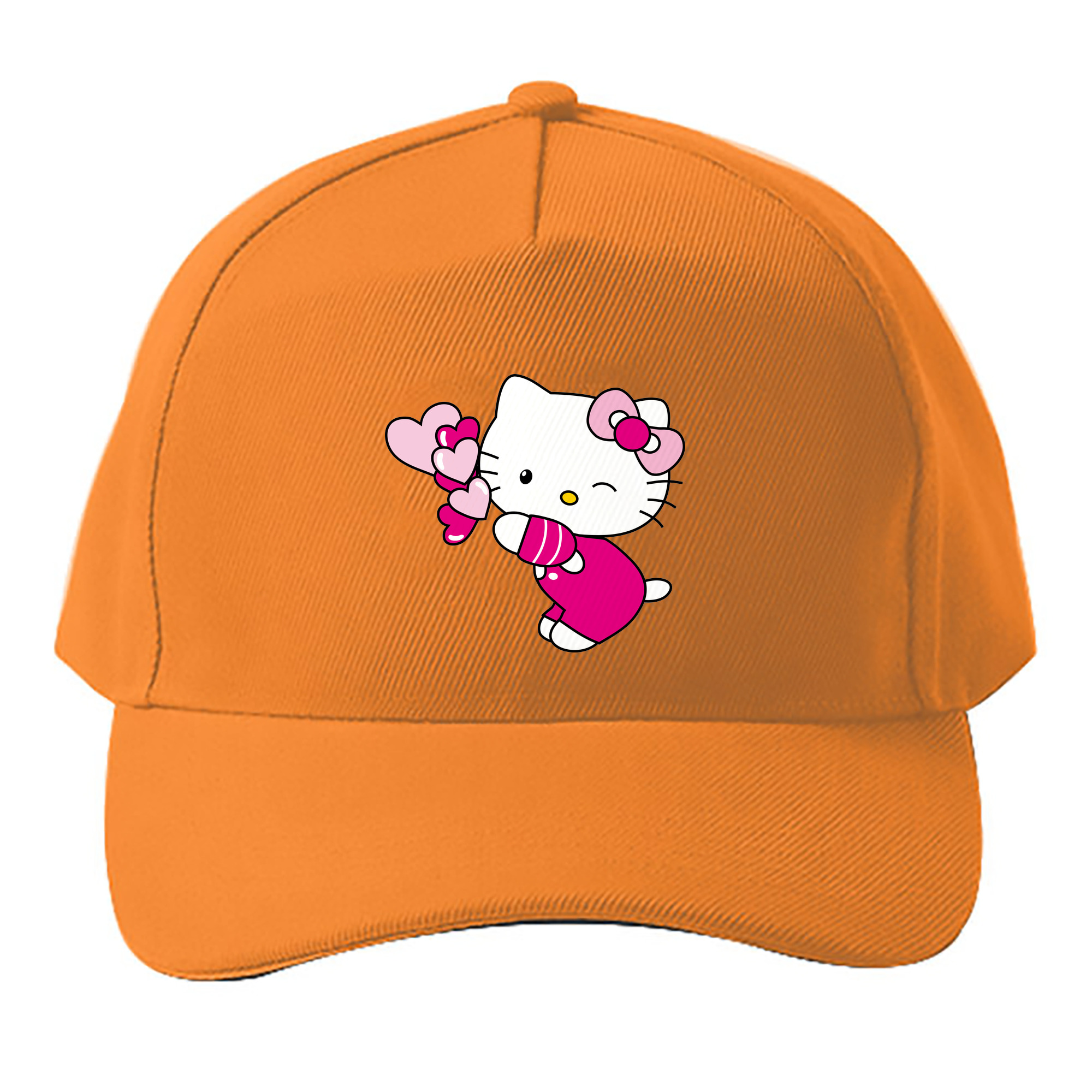 （画像用） Hello Kitty ハローキティ ベースボールキャップ 綿100％ 男女兼用 帽子 スポーツ
