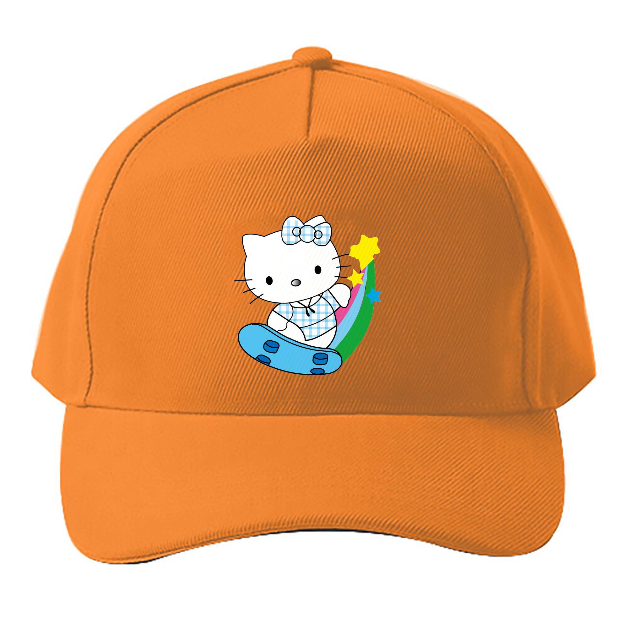 （画像用） Hello Kitty ハローキティ ベースボールキャップ 綿100％ 男女兼用 帽子 スポーツ