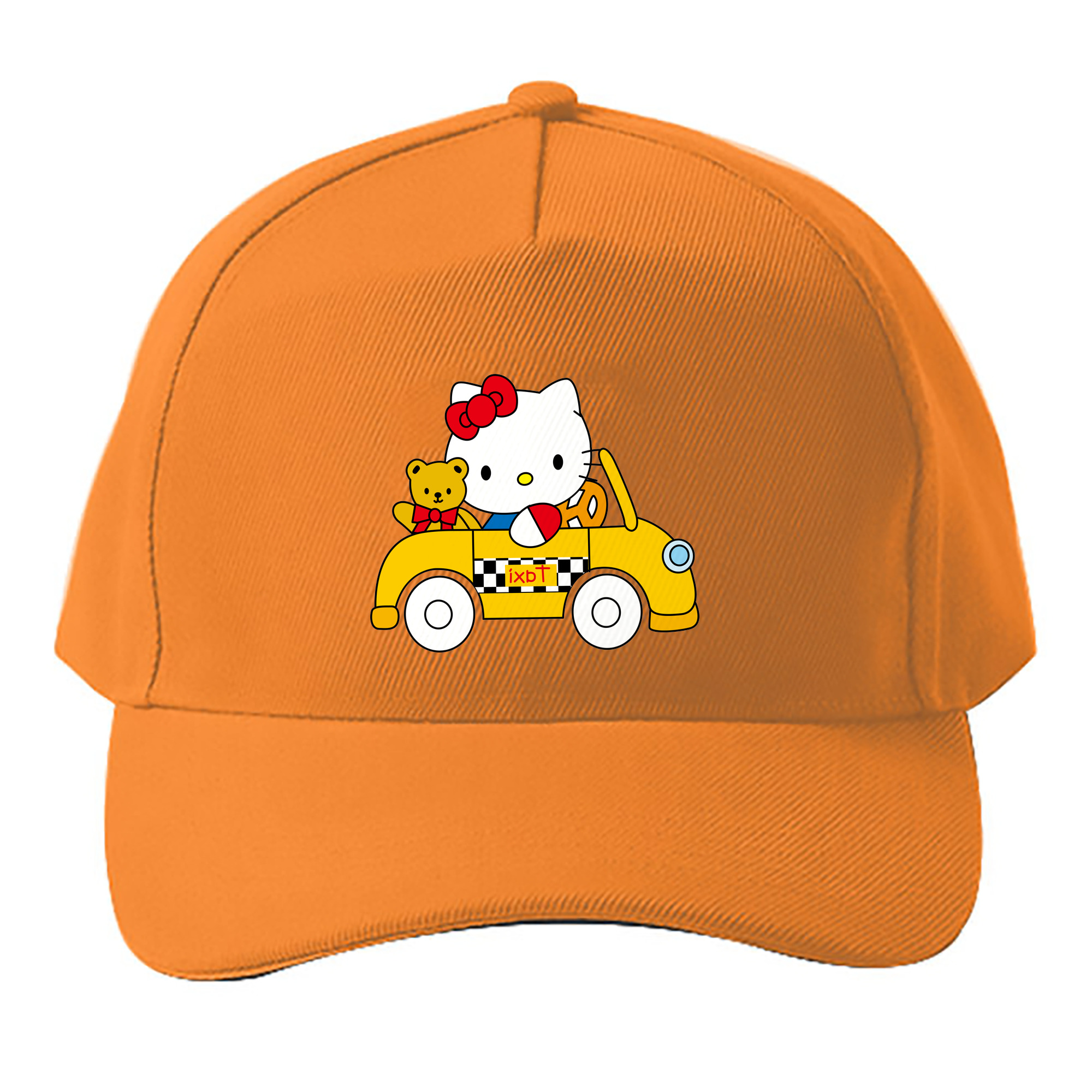 （画像用） Hello Kitty ハローキティ ベースボールキャップ 綿100％ 男女兼用 帽子 スポーツ