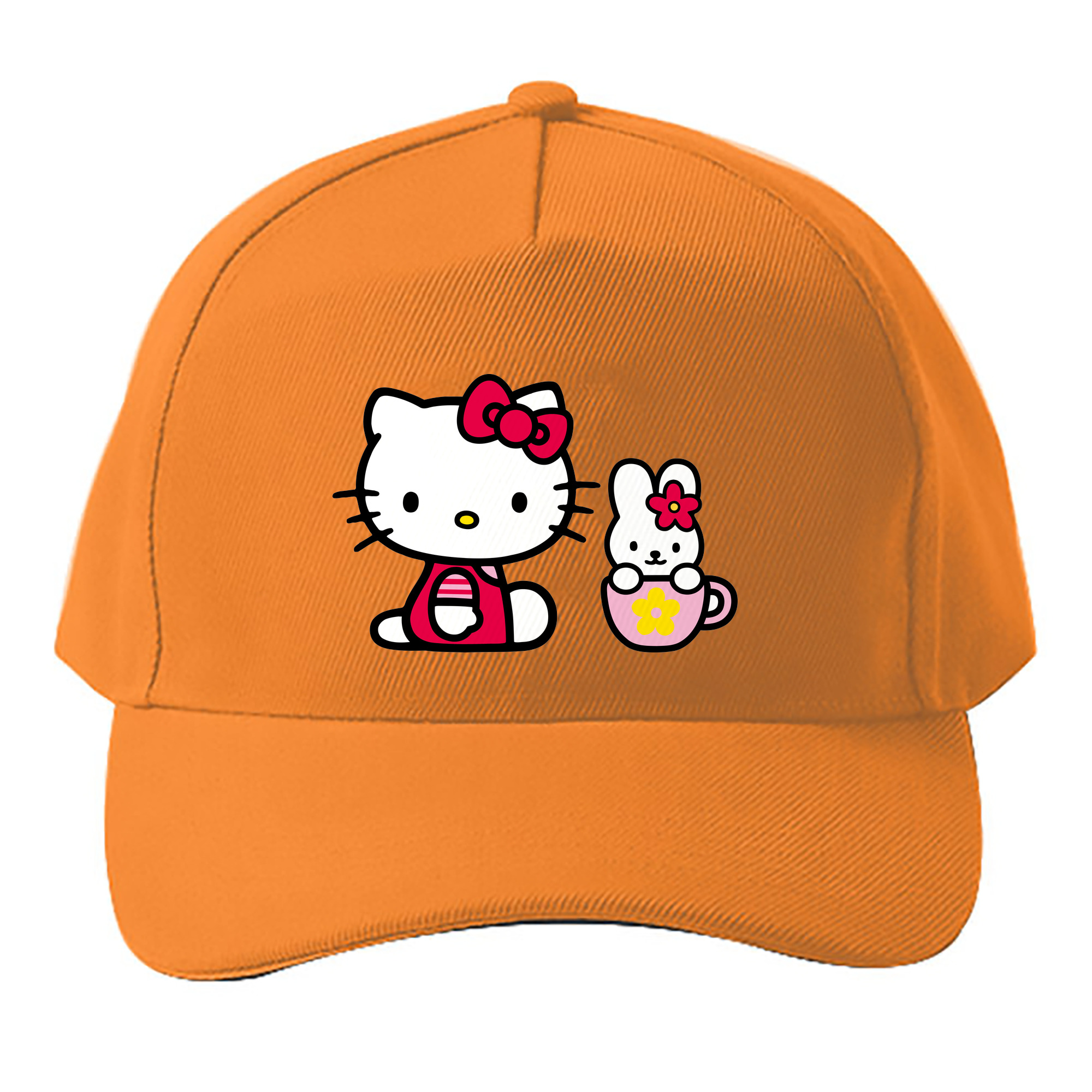 （画像用） Hello Kitty ハローキティ ベースボールキャップ 綿100％ 男女兼用 帽子 スポーツ