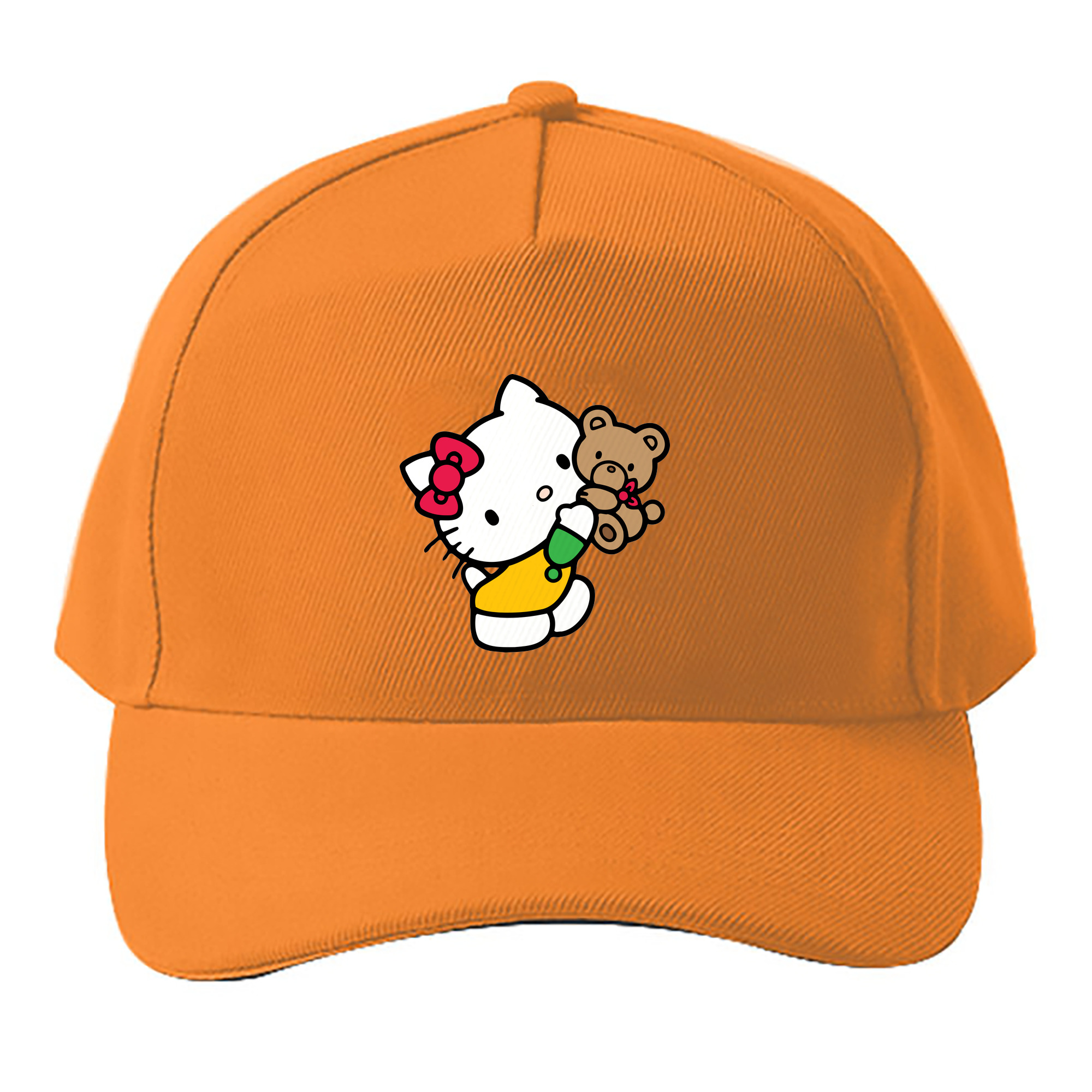 （画像用） Hello Kitty ハローキティ ベースボールキャップ 綿100％ 男女兼用 帽子 スポーツ
