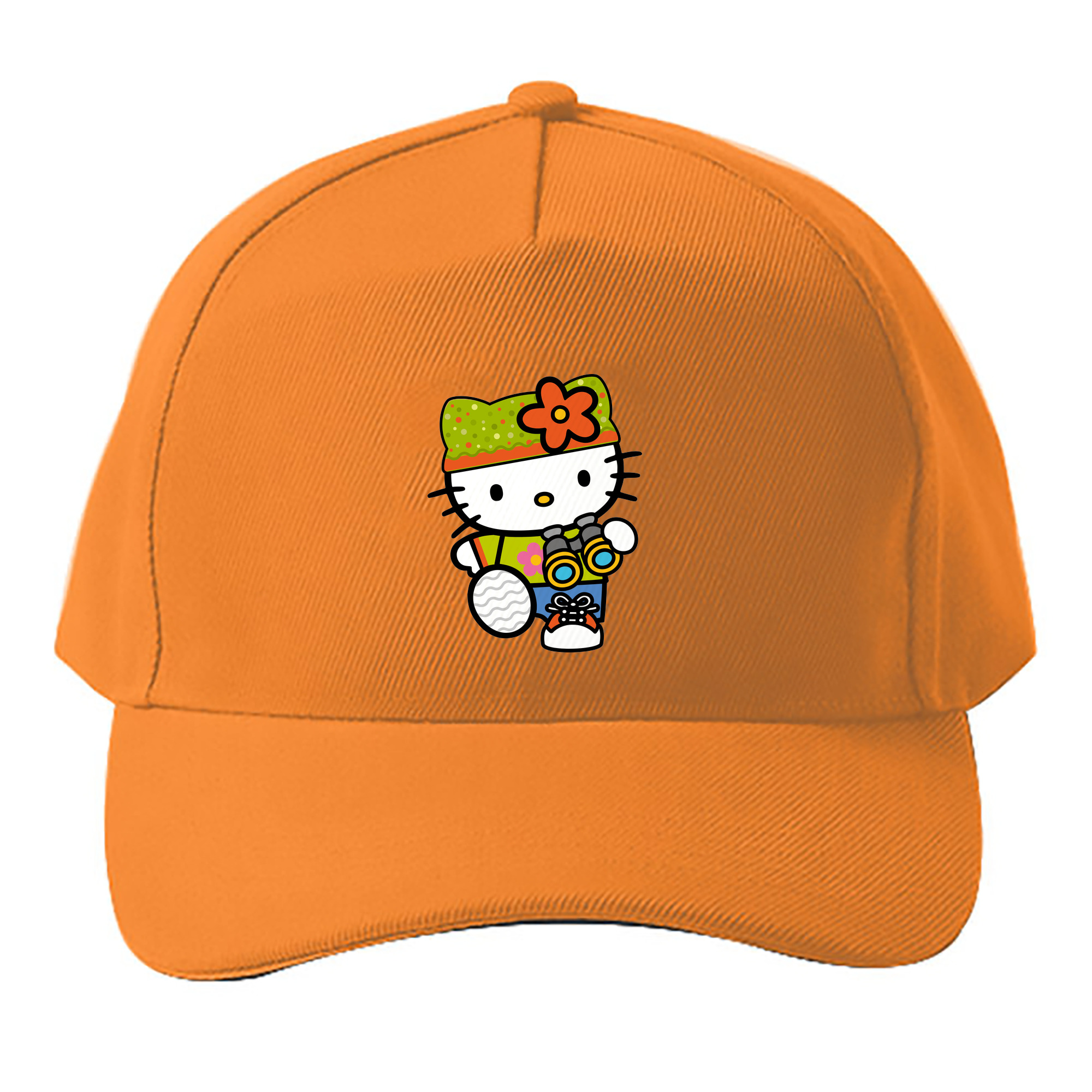 （画像用） Hello Kitty ハローキティ ベースボールキャップ 綿100％ 男女兼用 帽子 スポーツ