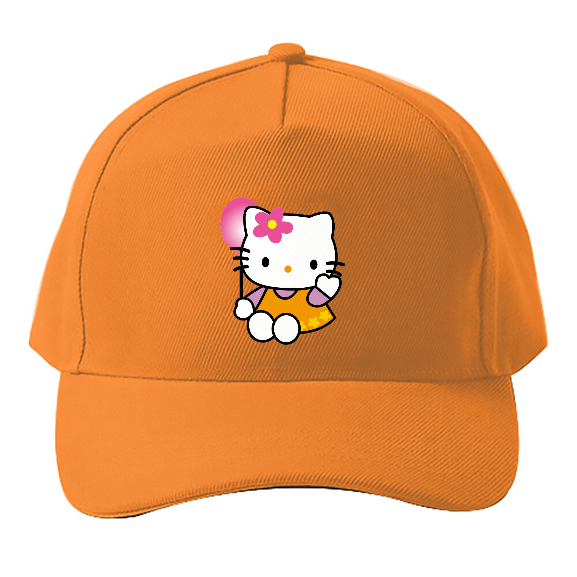 （画像用） Hello Kitty ハローキティ ベースボールキャップ 綿100％ 男女兼用 帽子 スポーツ