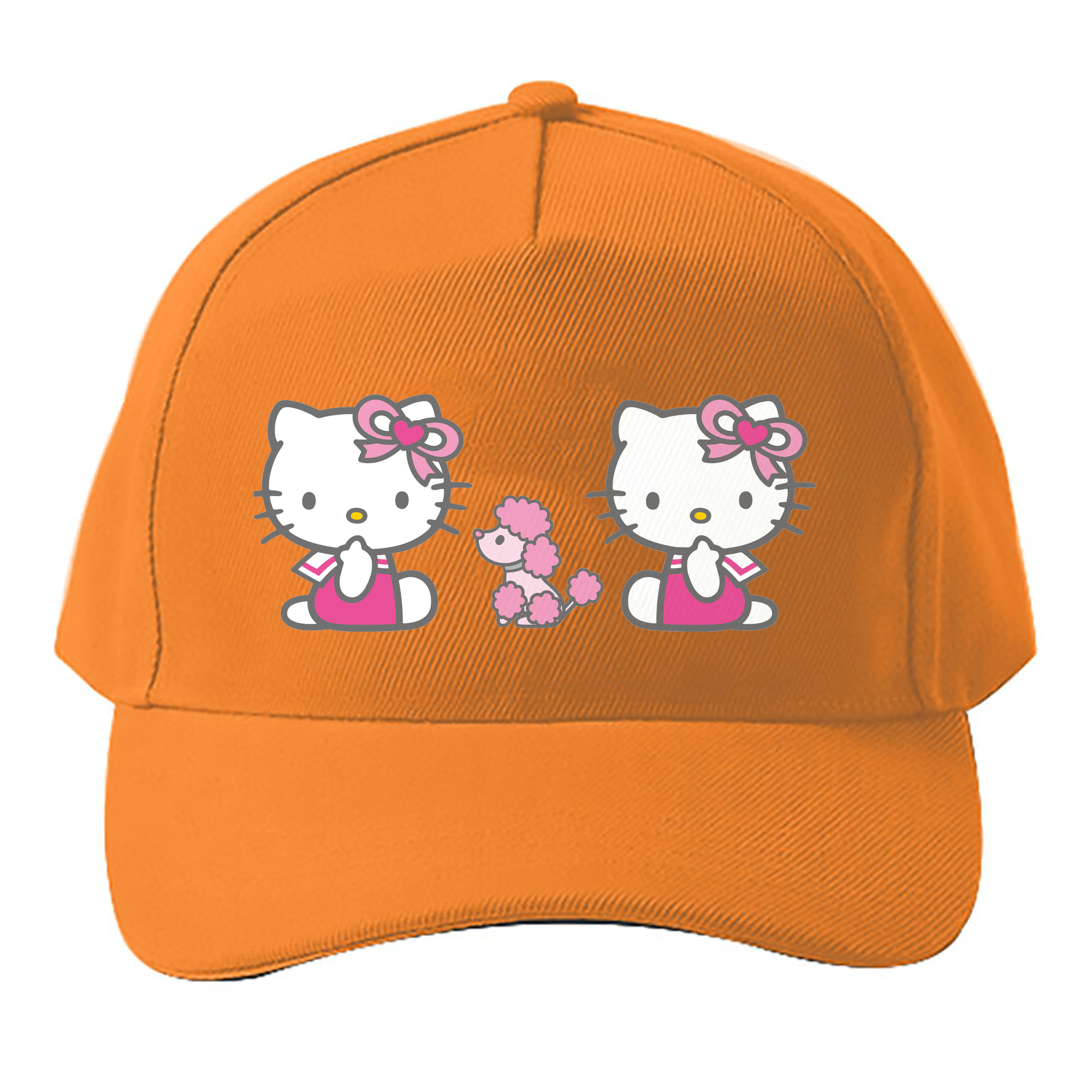 （画像用） Hello Kitty ハローキティ ベースボールキャップ 綿100％ 男女兼用 帽子 スポーツ