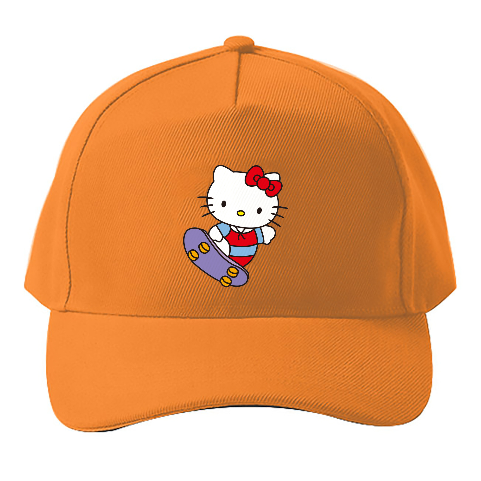 （画像用） Hello Kitty ハローキティ ベースボールキャップ 綿100％ 男女兼用 帽子 スポーツ