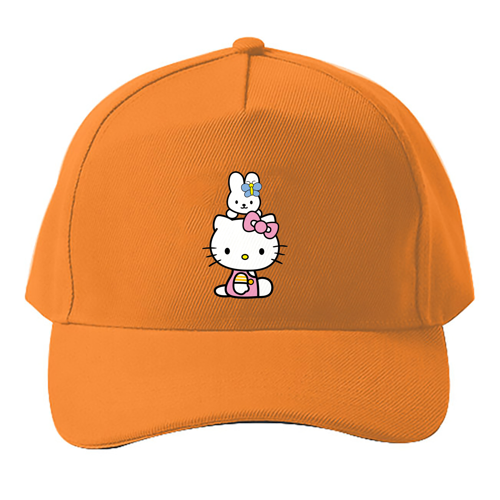 （画像用） Hello Kitty ハローキティ ベースボールキャップ 綿100％ 男女兼用 帽子 スポーツ
