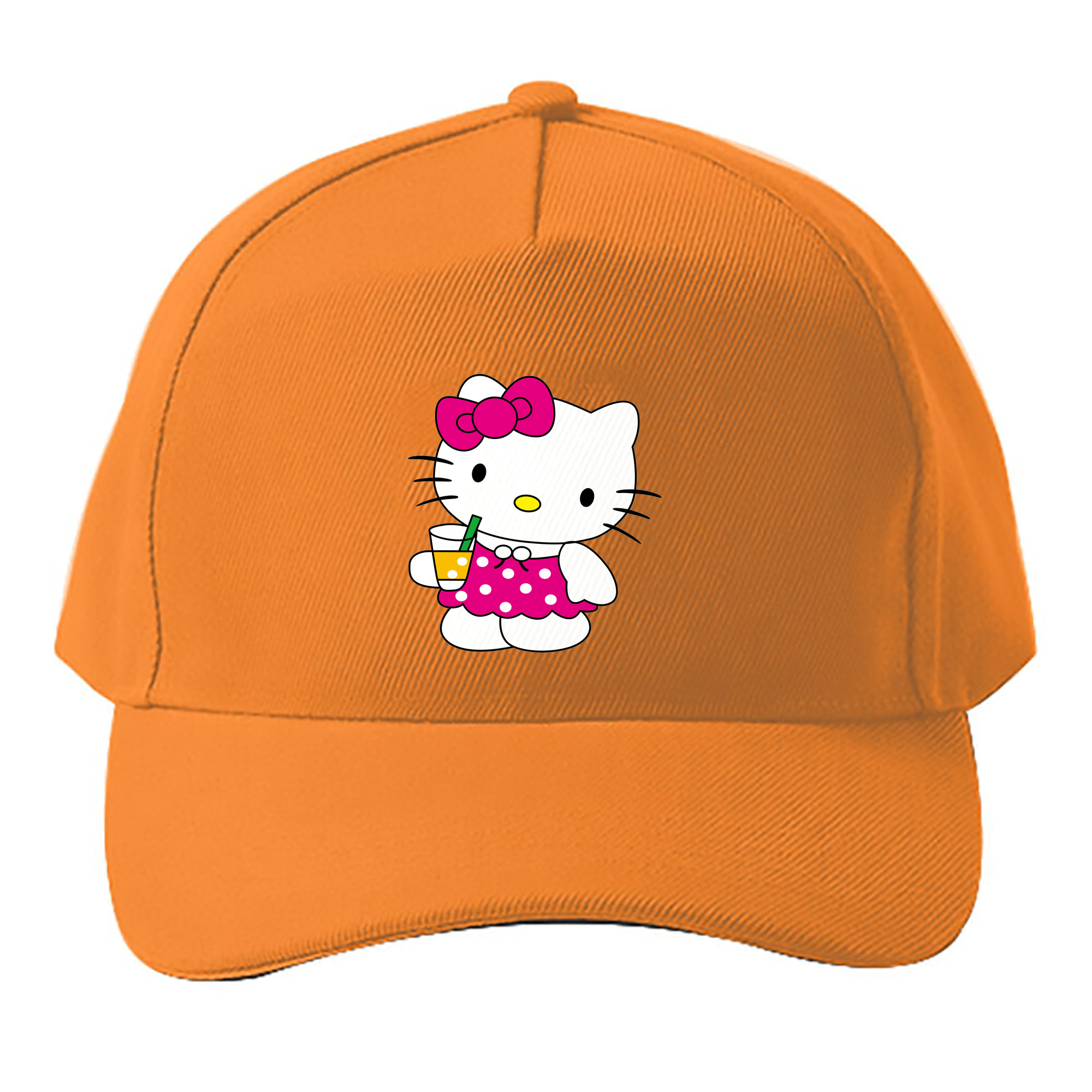 （画像用） Hello Kitty ハローキティ ベースボールキャップ 綿100％ 男女兼用 帽子 スポーツ