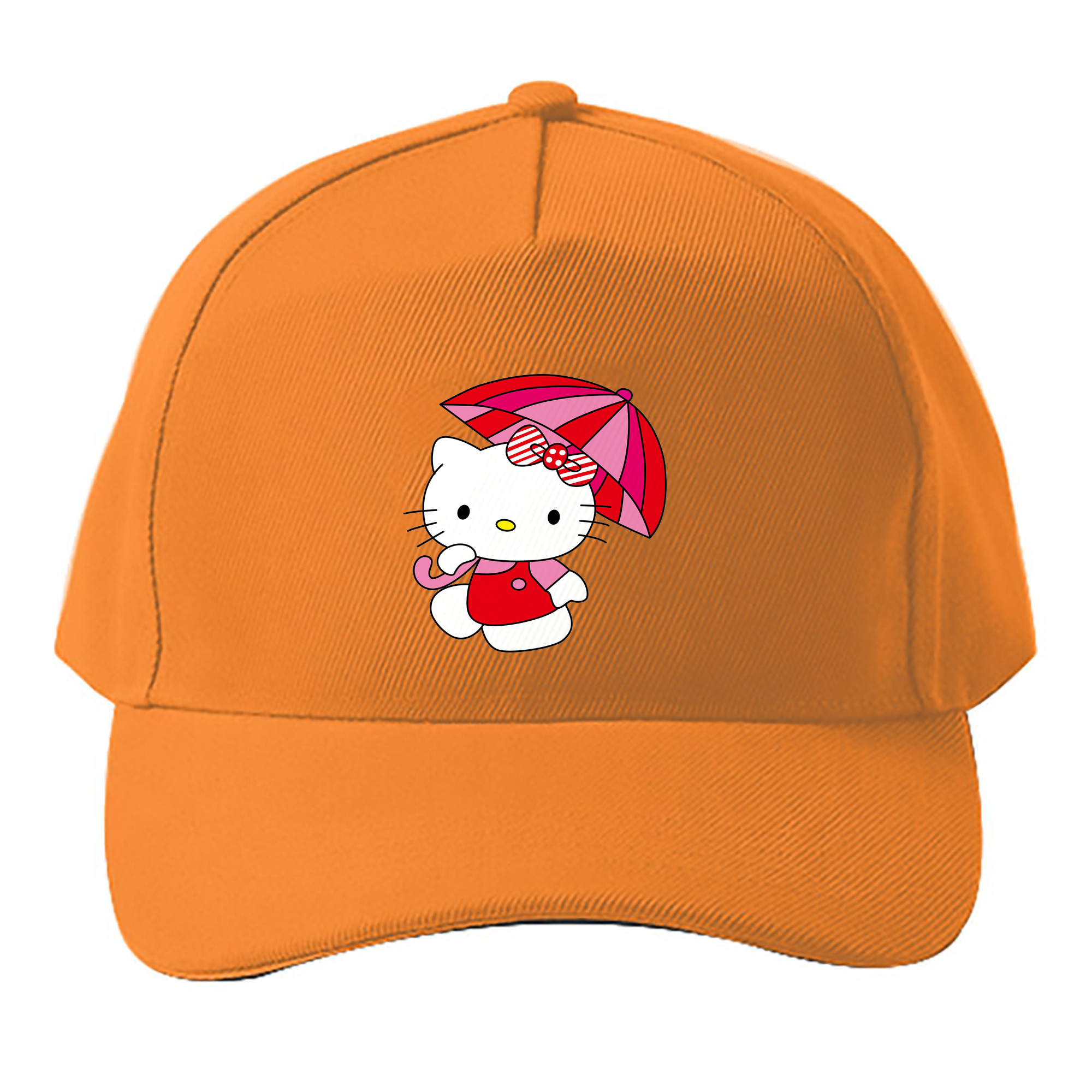 （画像用） Hello Kitty ハローキティ ベースボールキャップ 綿100％ 男女兼用 帽子 スポーツ