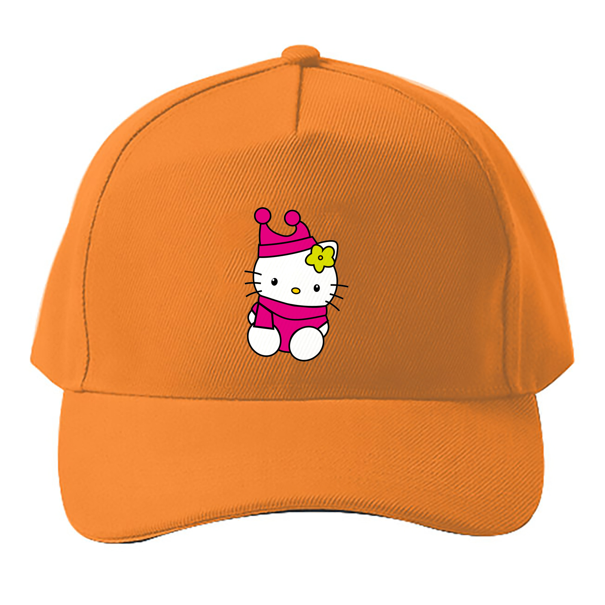 （画像用） Hello Kitty ハローキティ ベースボールキャップ 綿100％ 男女兼用 帽子 スポーツ