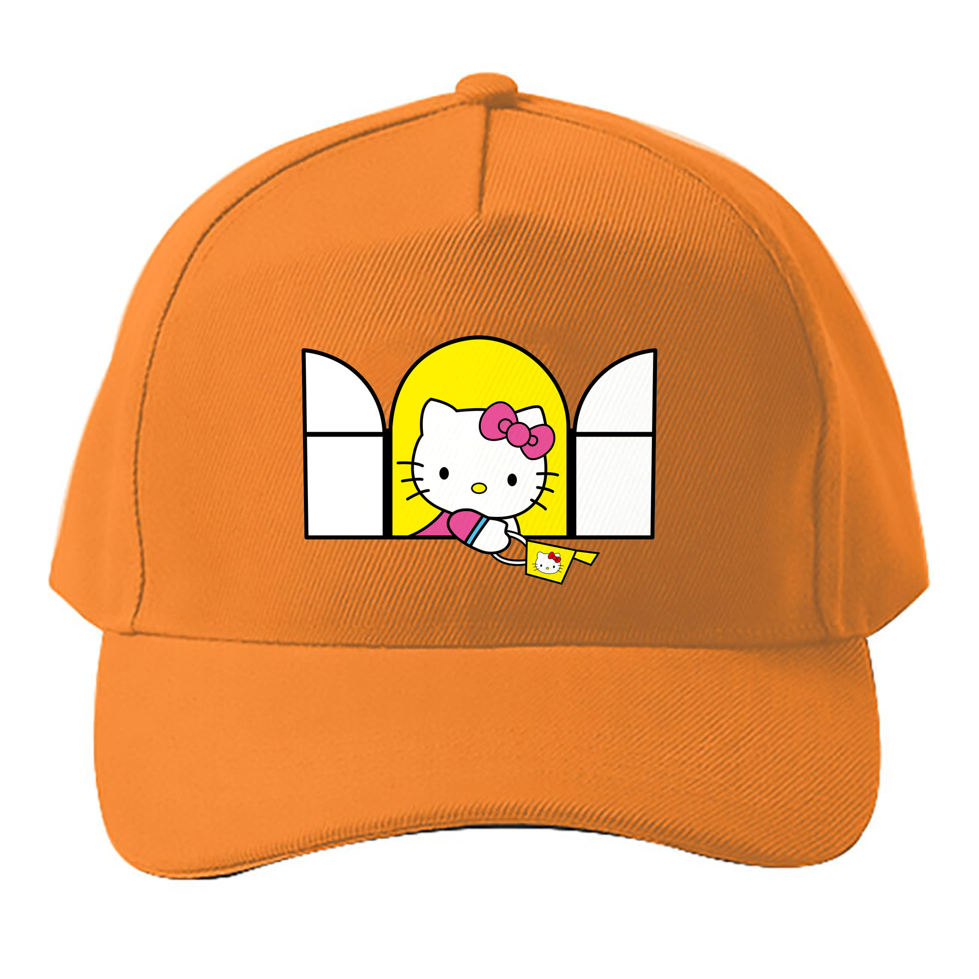 （画像用） Hello Kitty ハローキティ ベースボールキャップ 綿100％ 男女兼用 帽子 スポーツ