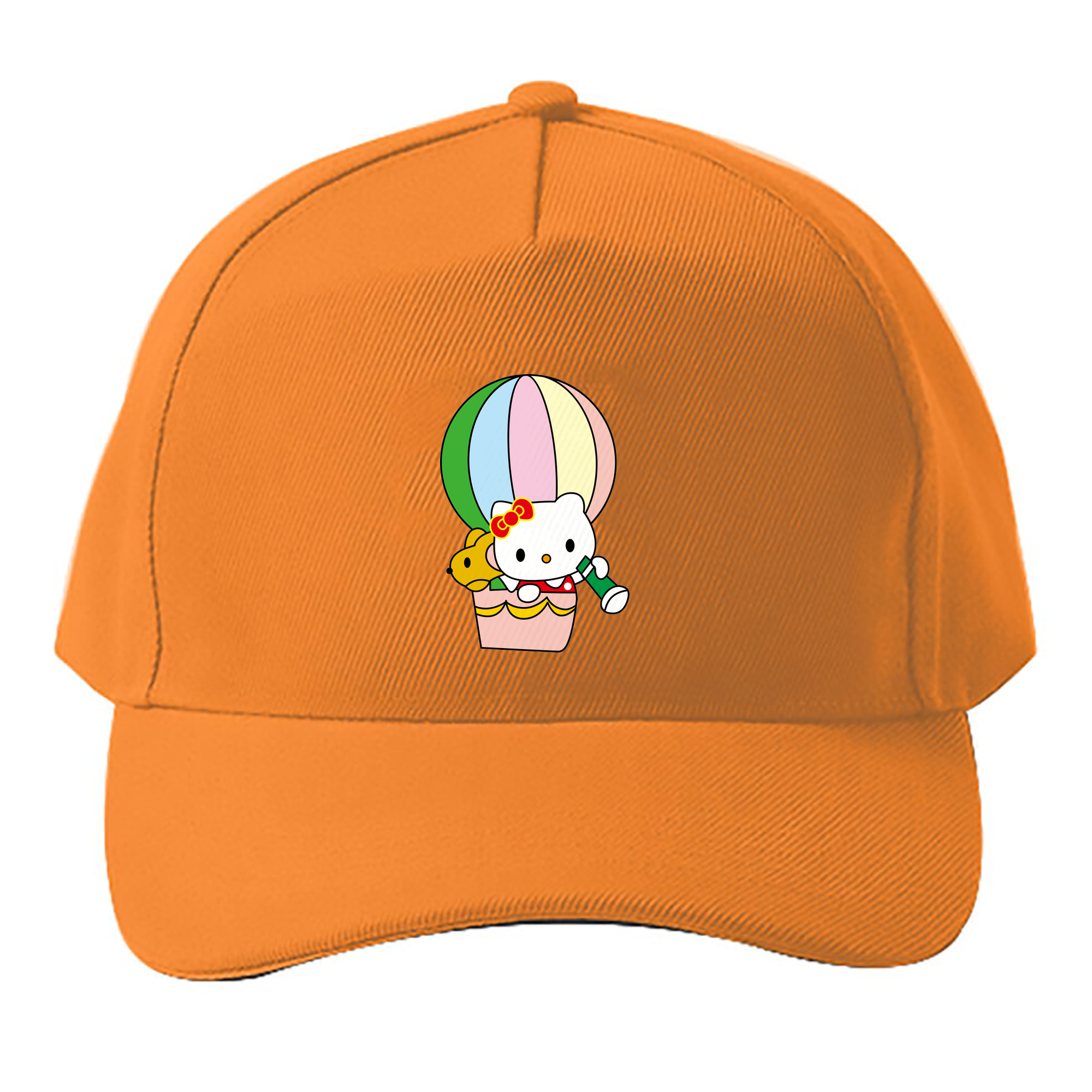 （画像用） Hello Kitty ハローキティ ベースボールキャップ 綿100％ 男女兼用 帽子 スポーツ