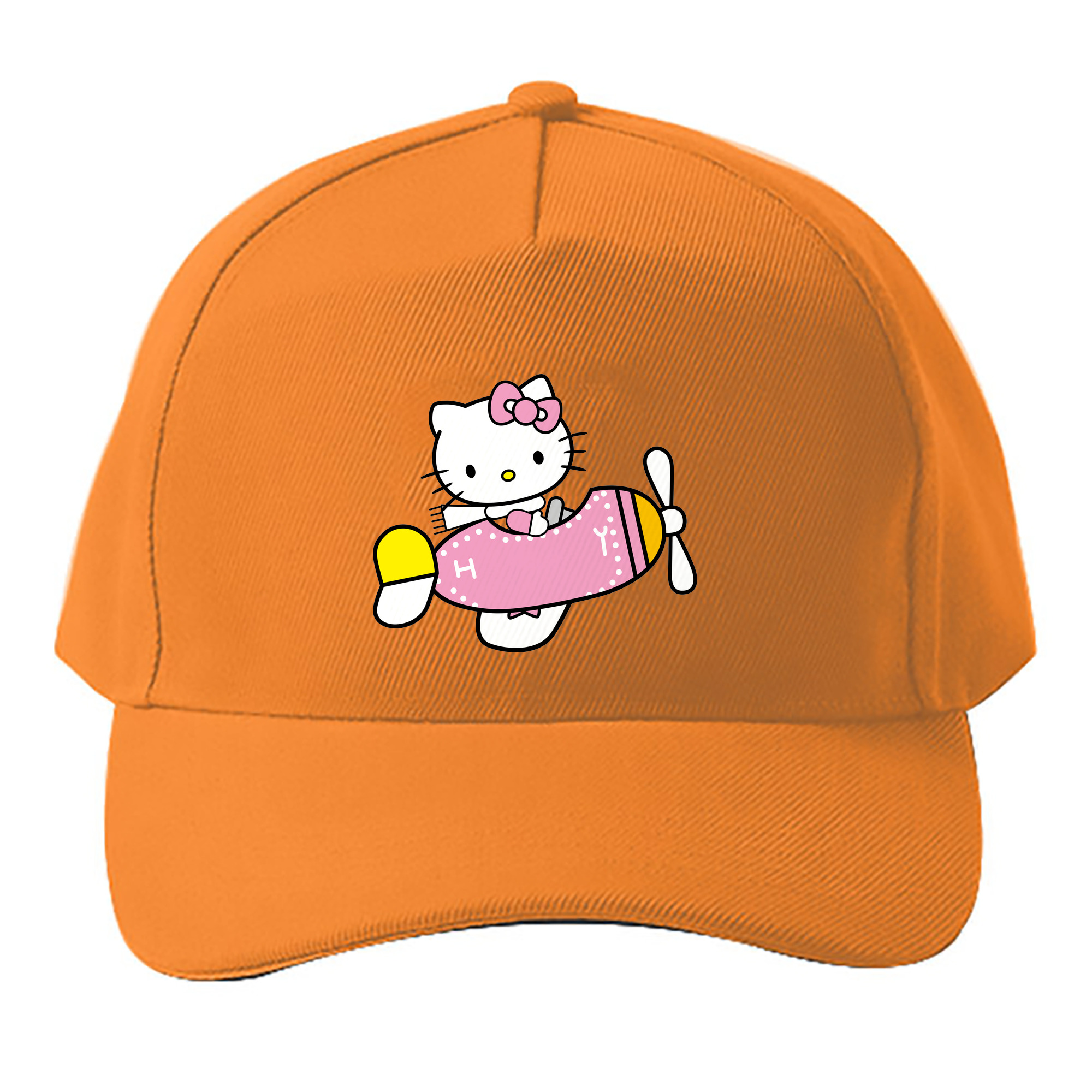 （画像用） Hello Kitty ハローキティ ベースボールキャップ 綿100％ 男女兼用 帽子 スポーツ