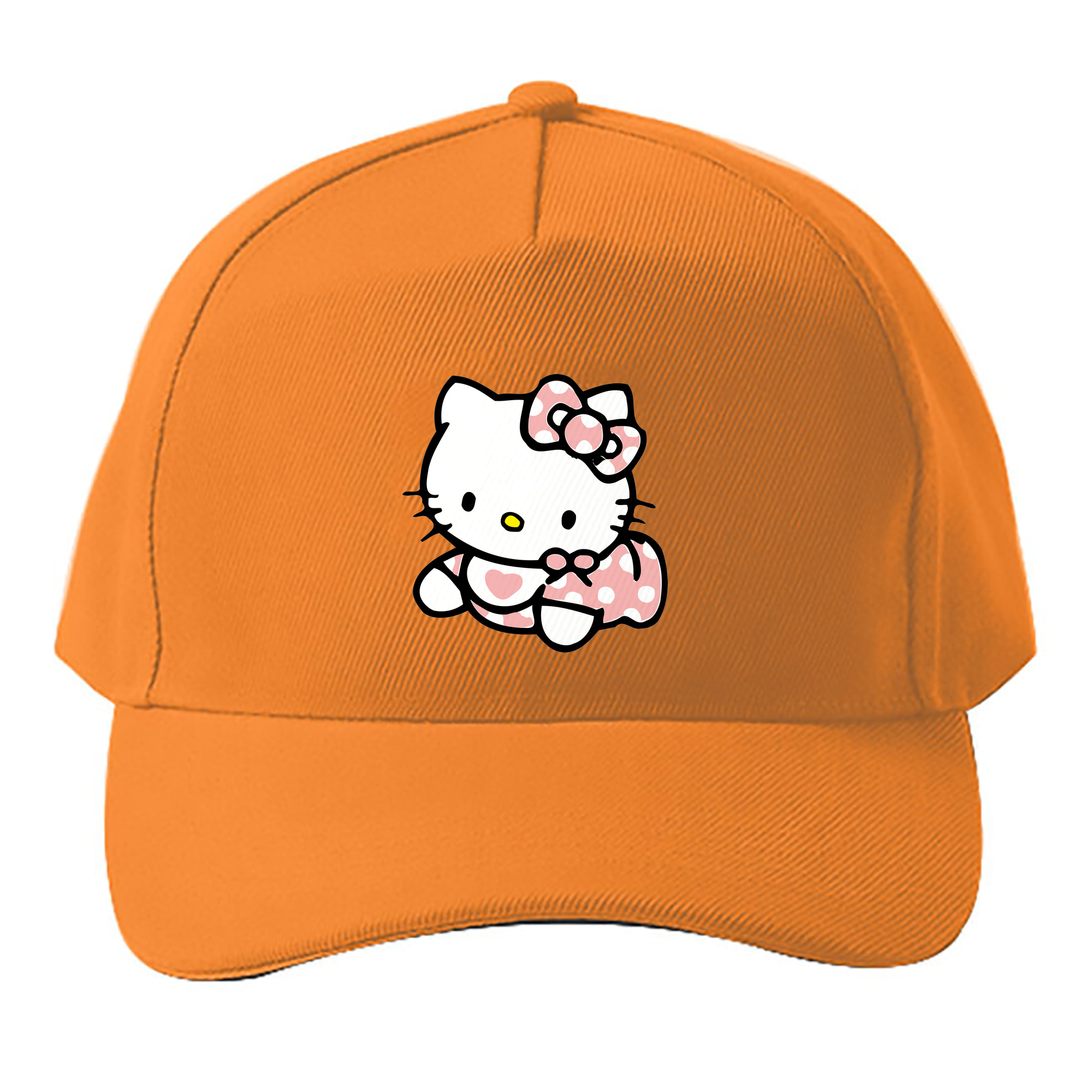 （画像用） Hello Kitty ハローキティ ベースボールキャップ 綿100％ 男女兼用 帽子 スポーツ