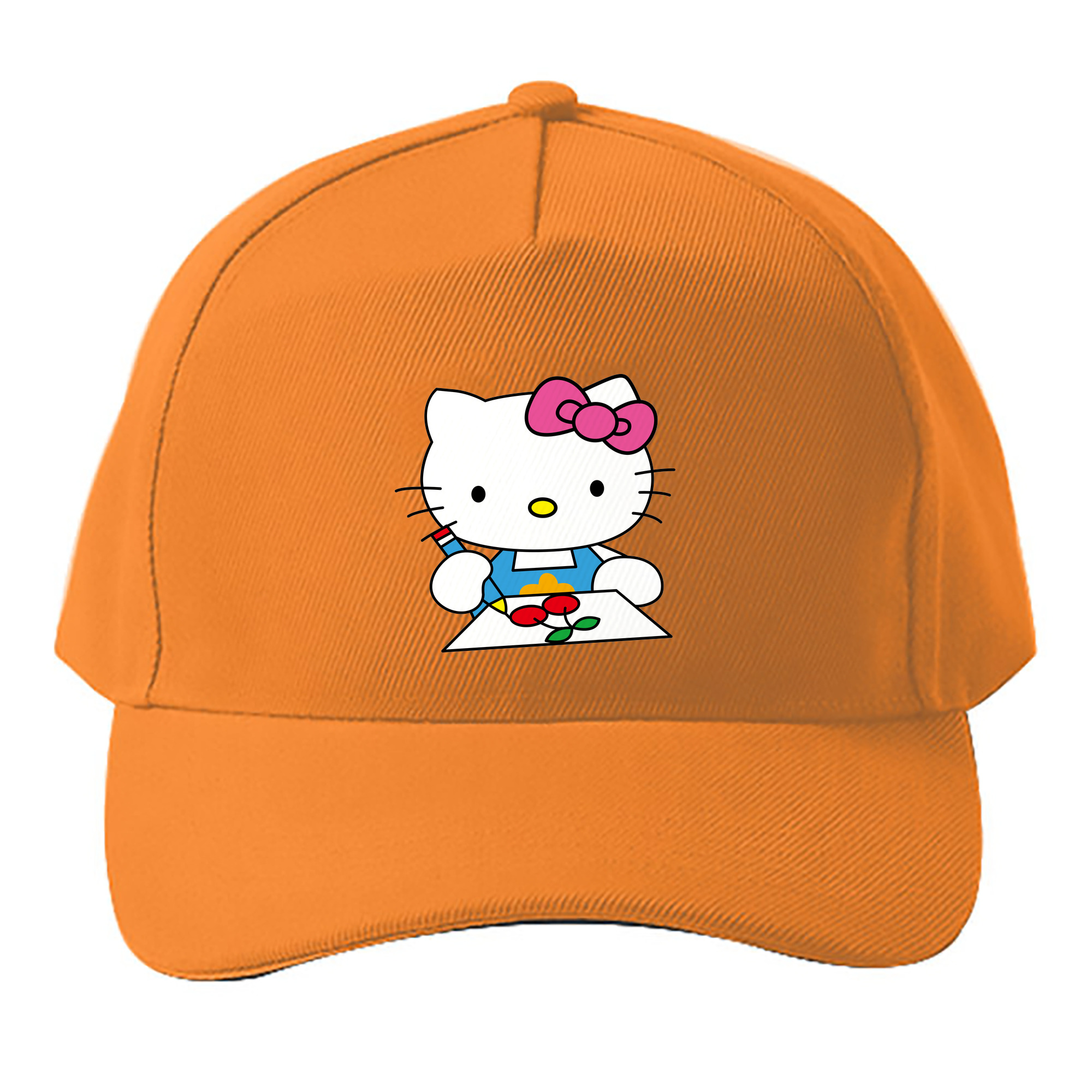 （画像用） Hello Kitty ハローキティ ベースボールキャップ 綿100％ 男女兼用 帽子 スポーツ