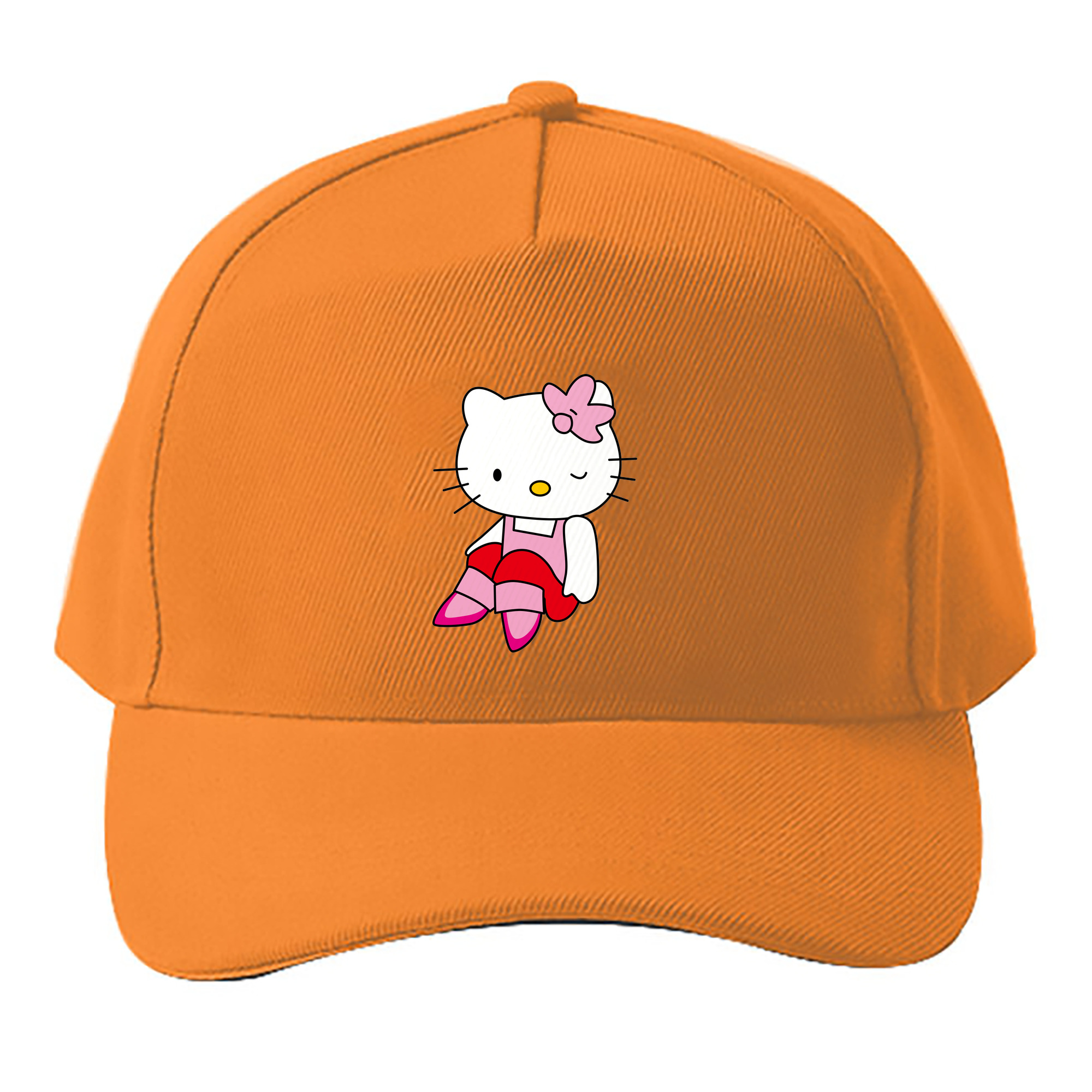 （画像用） Hello Kitty ハローキティ ベースボールキャップ 綿100％ 男女兼用 帽子 スポーツ