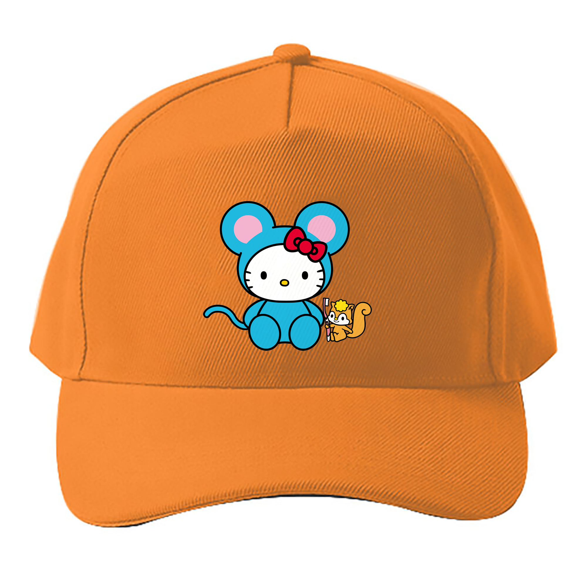 （画像用） Hello Kitty ハローキティ ベースボールキャップ 綿100％ 男女兼用 帽子 スポーツ
