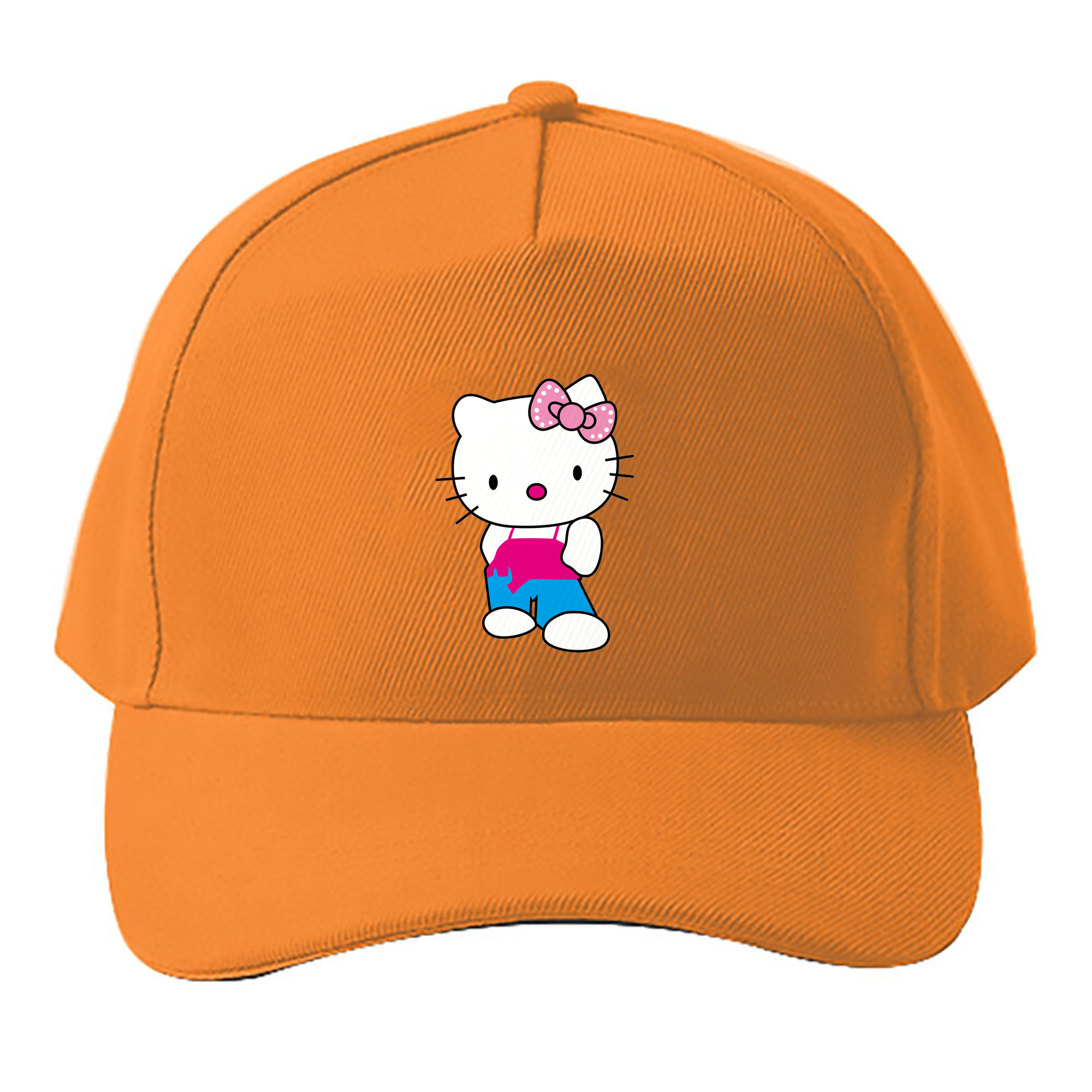 （画像用） Hello Kitty ハローキティ ベースボールキャップ 綿100％ 男女兼用 帽子 スポーツ