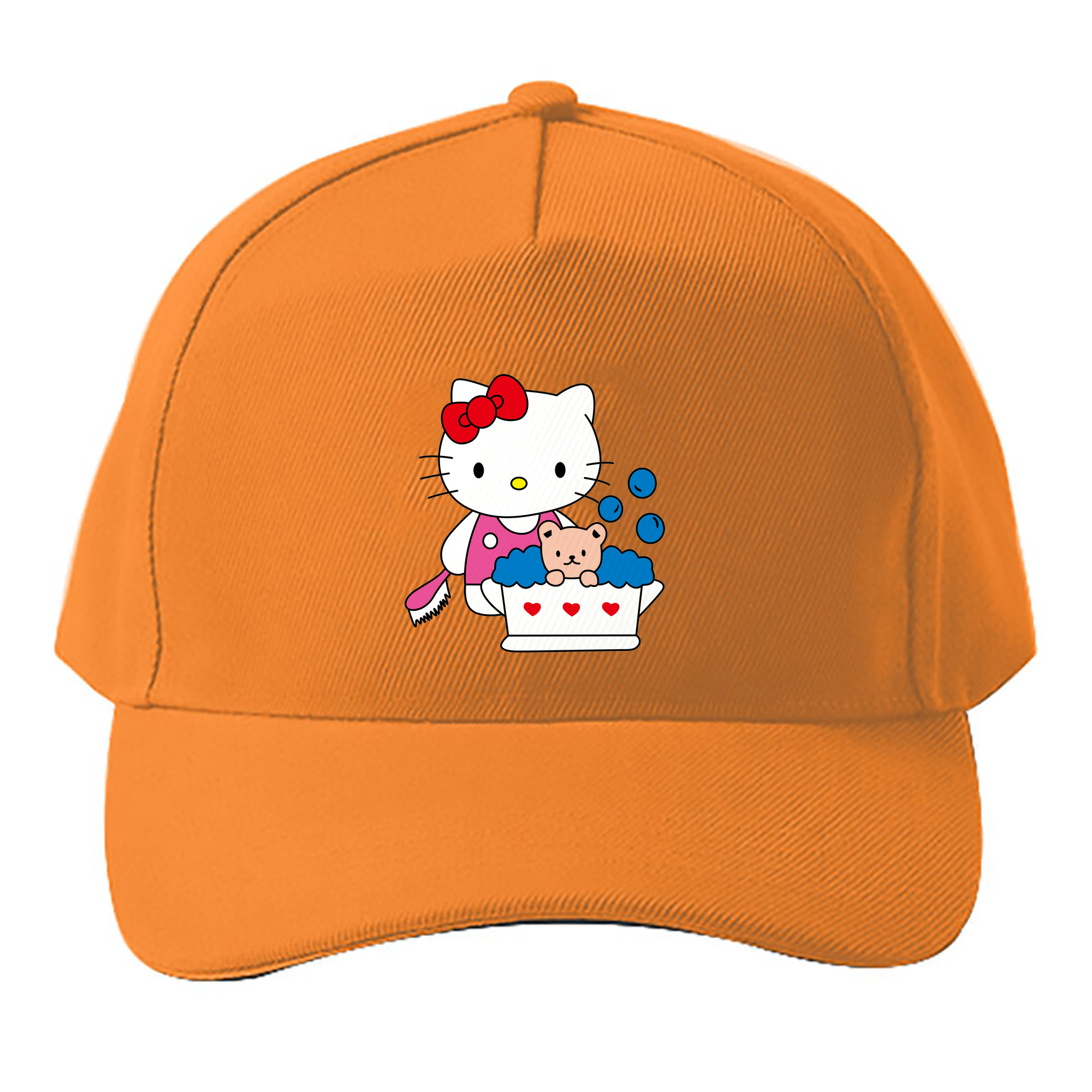 （画像用） Hello Kitty ハローキティ ベースボールキャップ 綿100％ 男女兼用 帽子 スポーツ