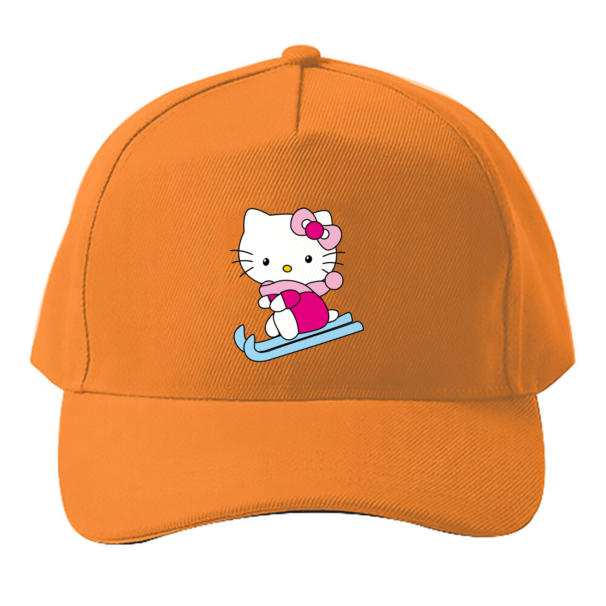 （画像用） Hello Kitty ハローキティ ベースボールキャップ 綿100％ 男女兼用 帽子 スポーツ