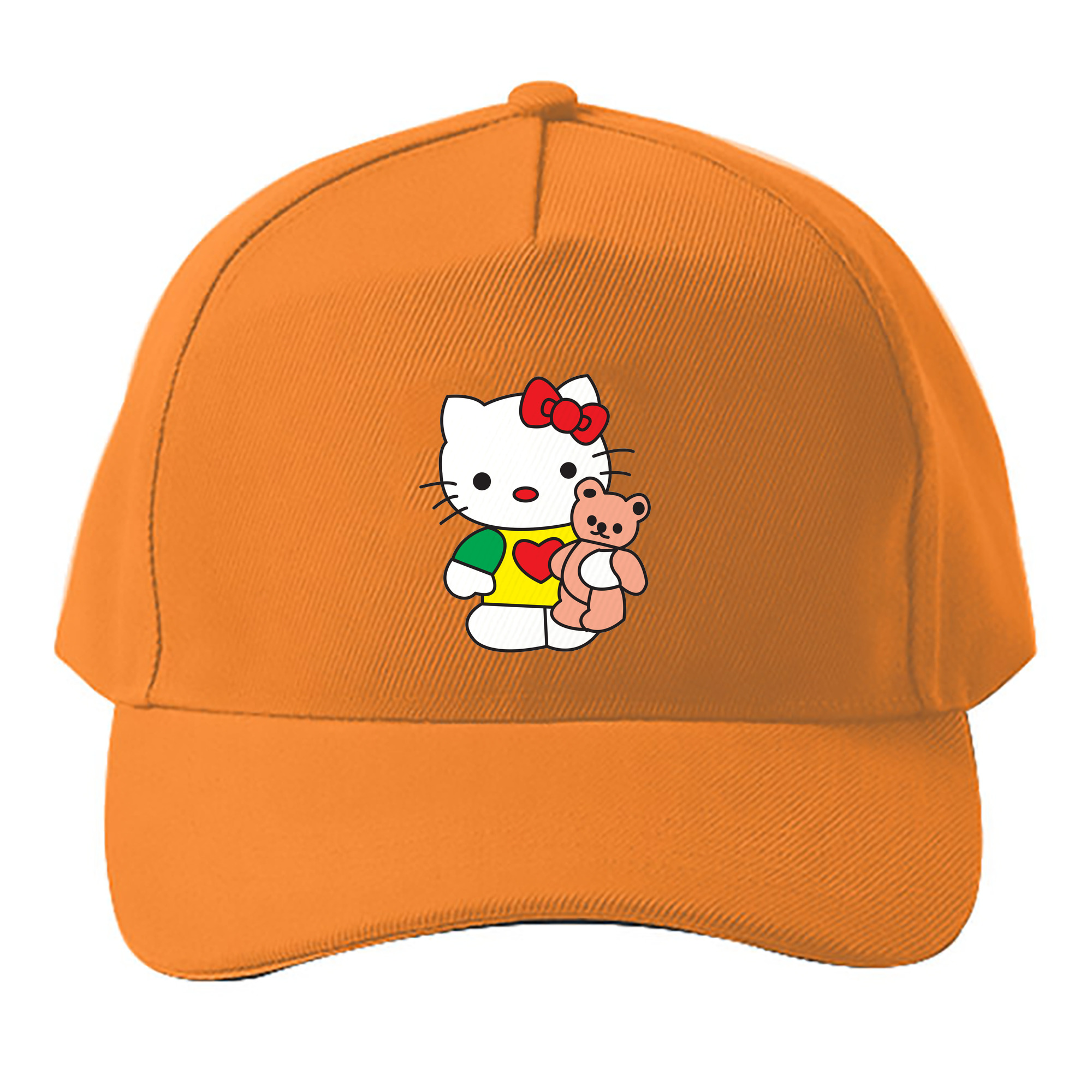 （画像用） Hello Kitty ハローキティ ベースボールキャップ 綿100％ 男女兼用 帽子 スポーツ