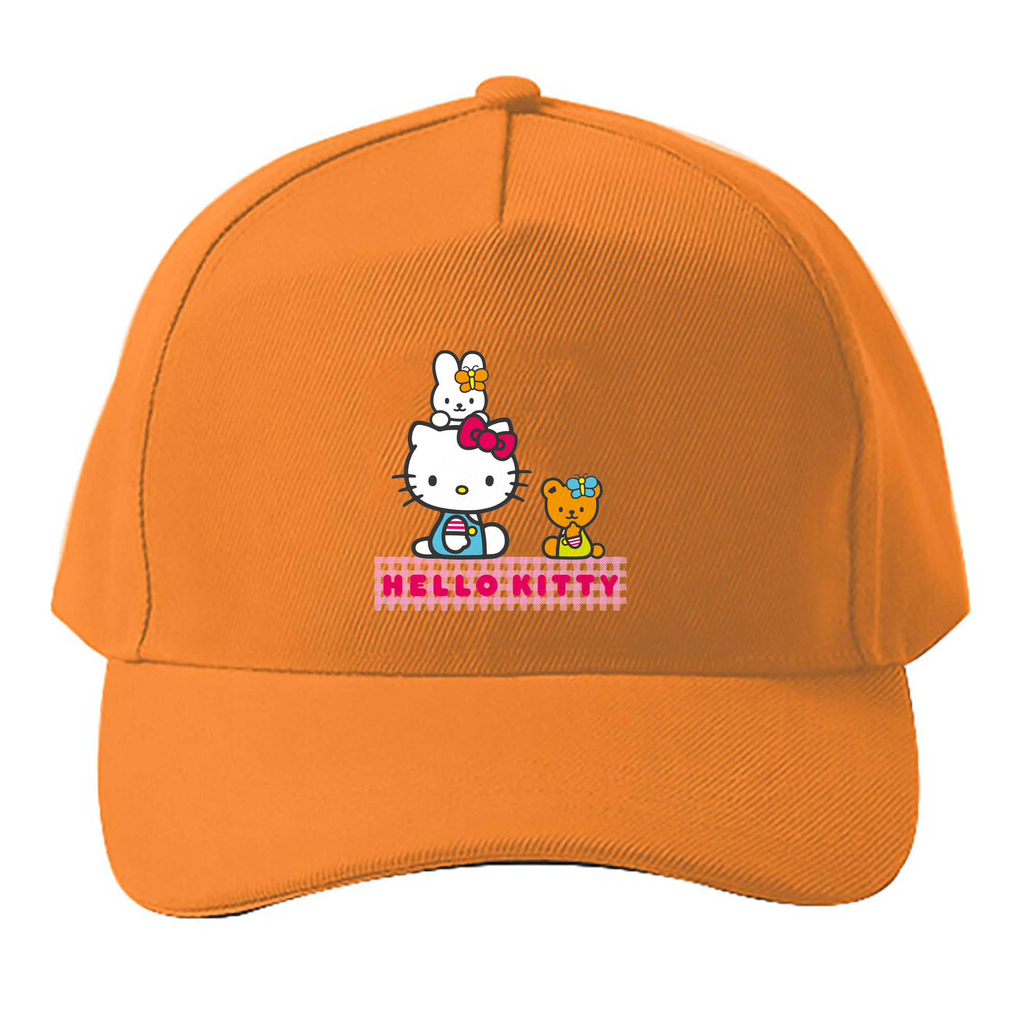 （画像用） Hello Kitty ハローキティ ベースボールキャップ 綿100％ 男女兼用 帽子 スポーツ