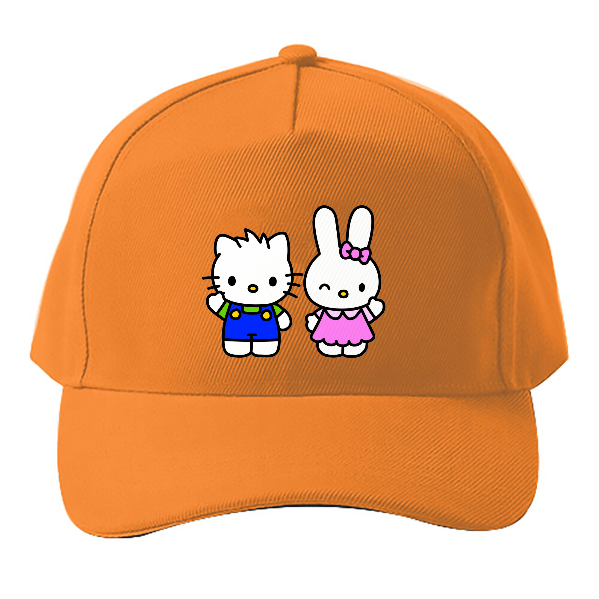（画像用） Hello Kitty ハローキティ ベースボールキャップ 綿100％ 男女兼用 帽子 スポーツ