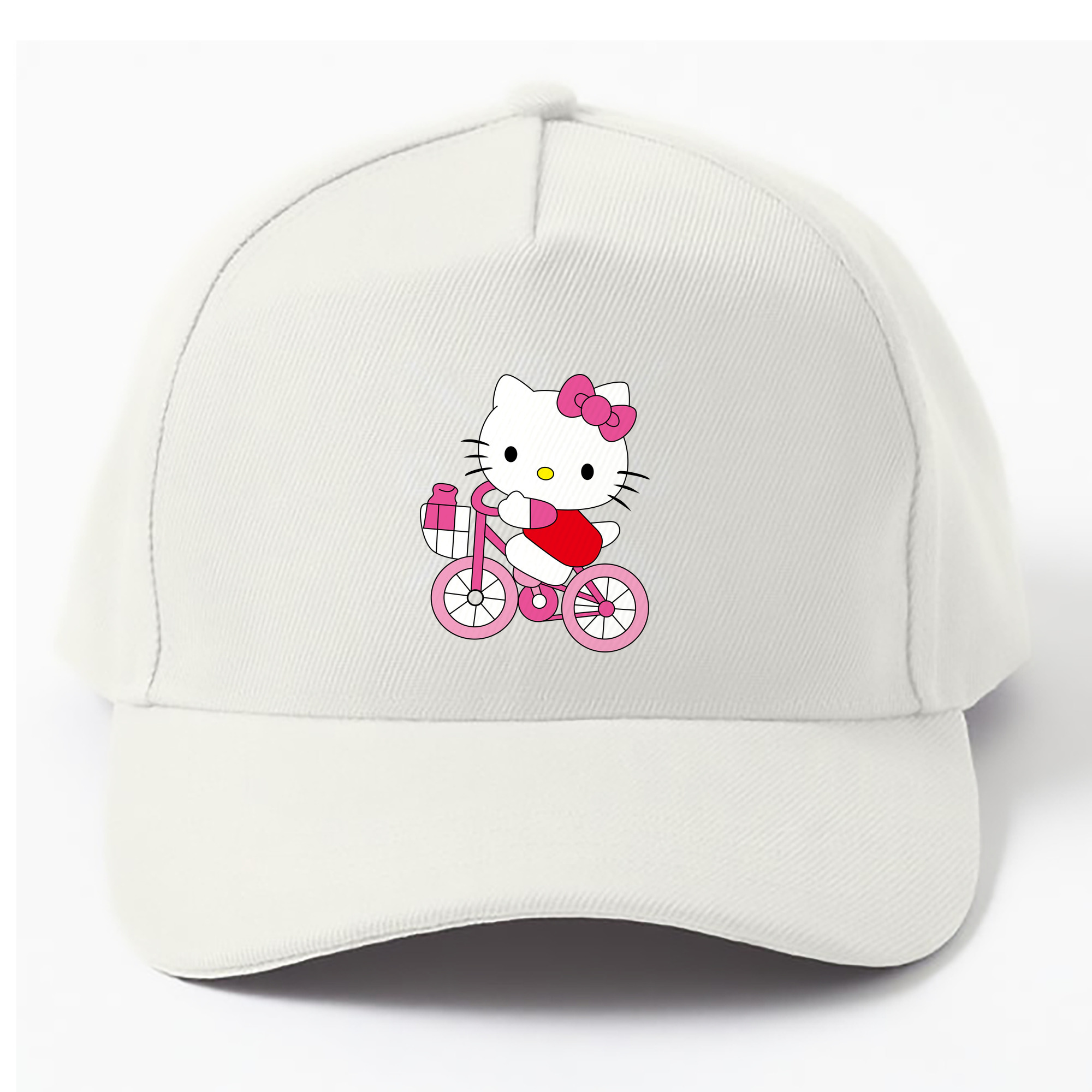（画像用） Hello Kitty ハローキティ ベースボールキャップ 綿100％ 男女兼用 帽子 スポーツ