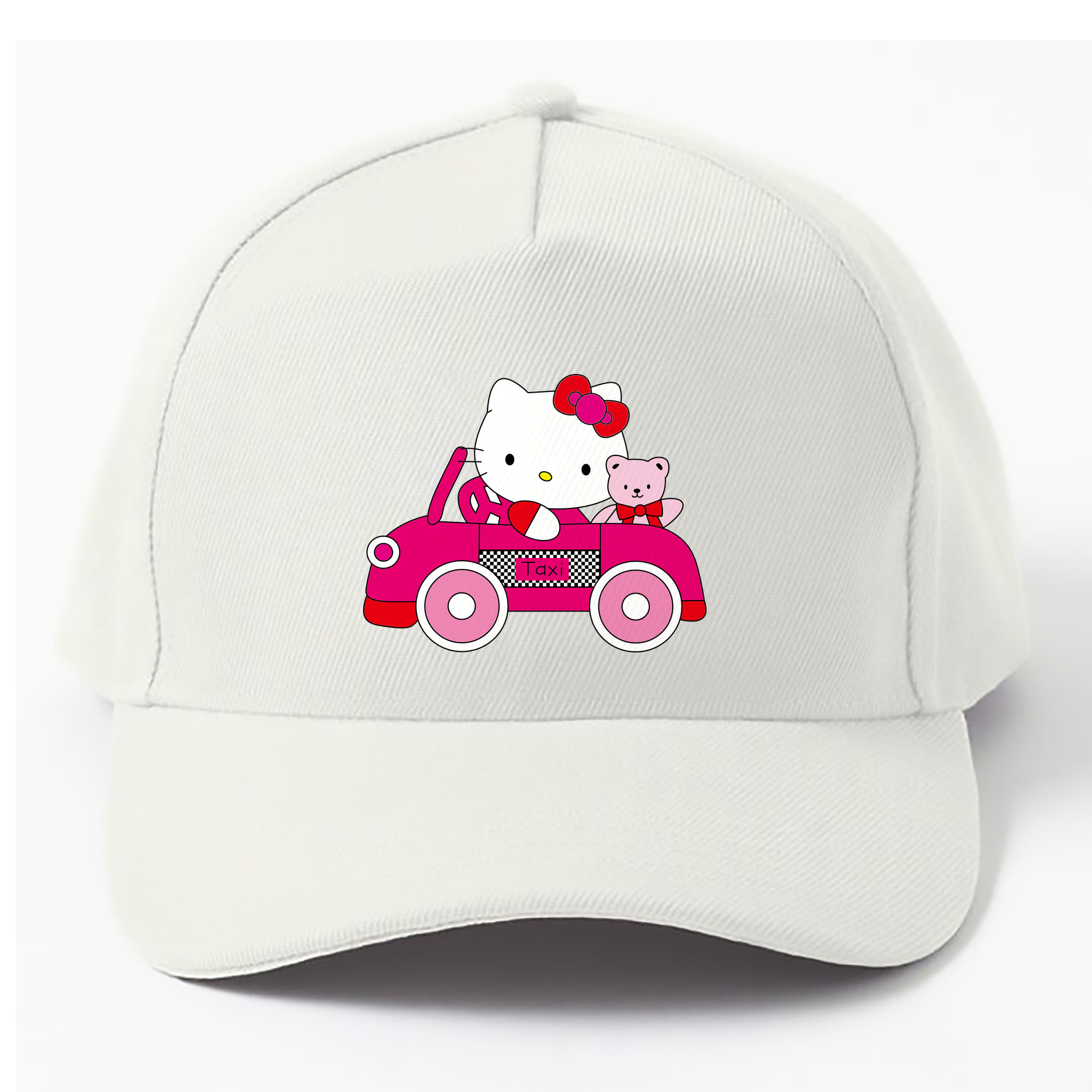 （画像用） Hello Kitty ハローキティ ベースボールキャップ 綿100％ 男女兼用 帽子 スポーツ