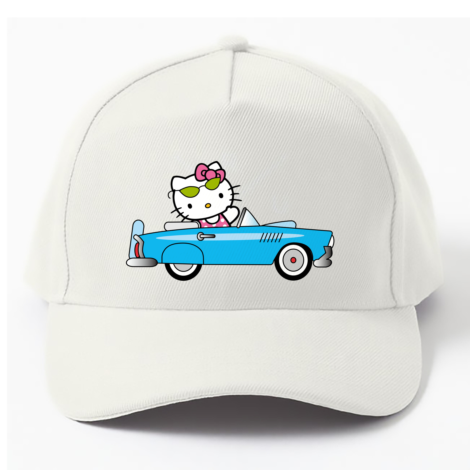 （画像用） Hello Kitty ハローキティ ベースボールキャップ 綿100％ 男女兼用 帽子 スポーツ