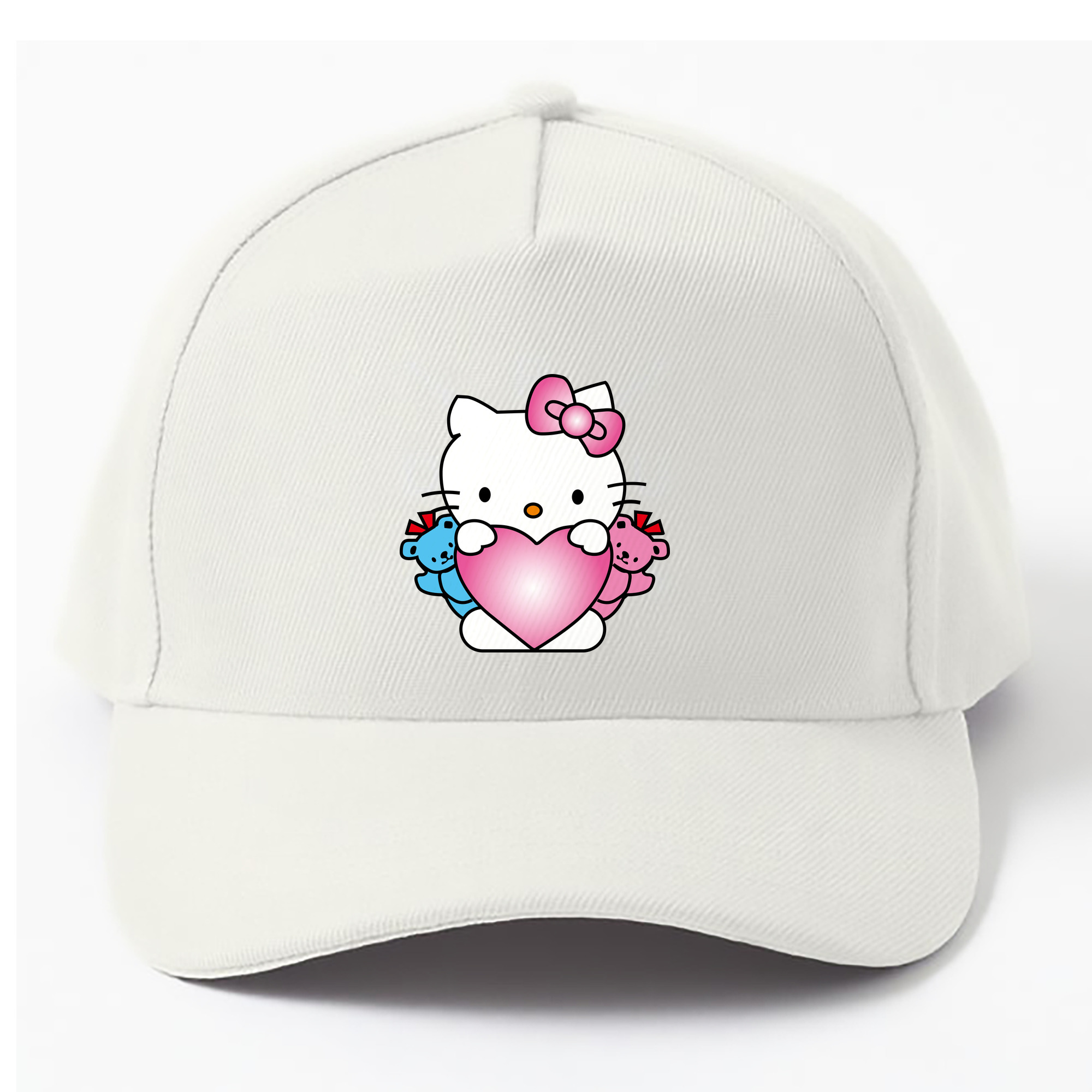 （画像用） Hello Kitty ハローキティ ベースボールキャップ 綿100％ 男女兼用 帽子 スポーツ