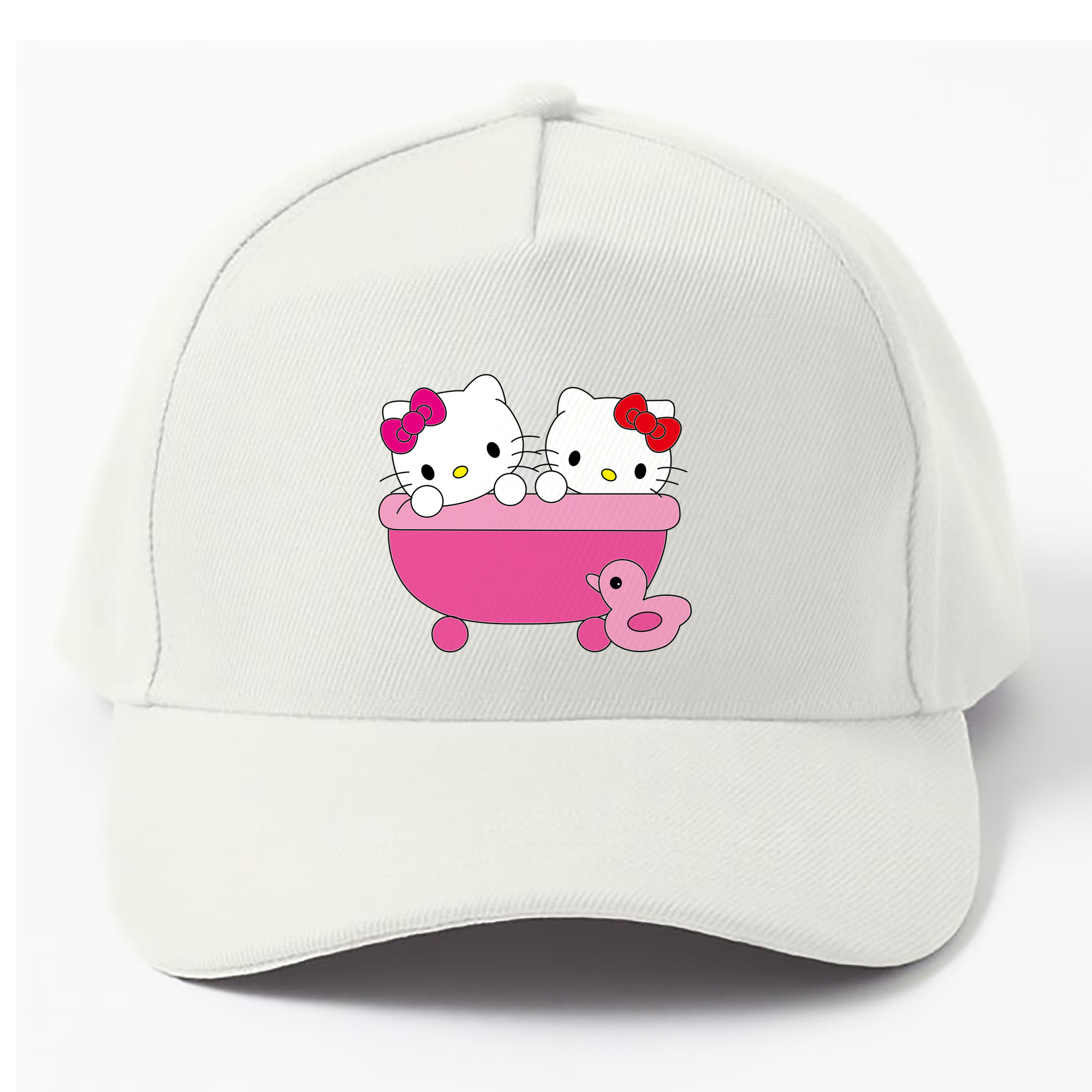 （画像用） Hello Kitty ハローキティ ベースボールキャップ 綿100％ 男女兼用 帽子 スポーツ
