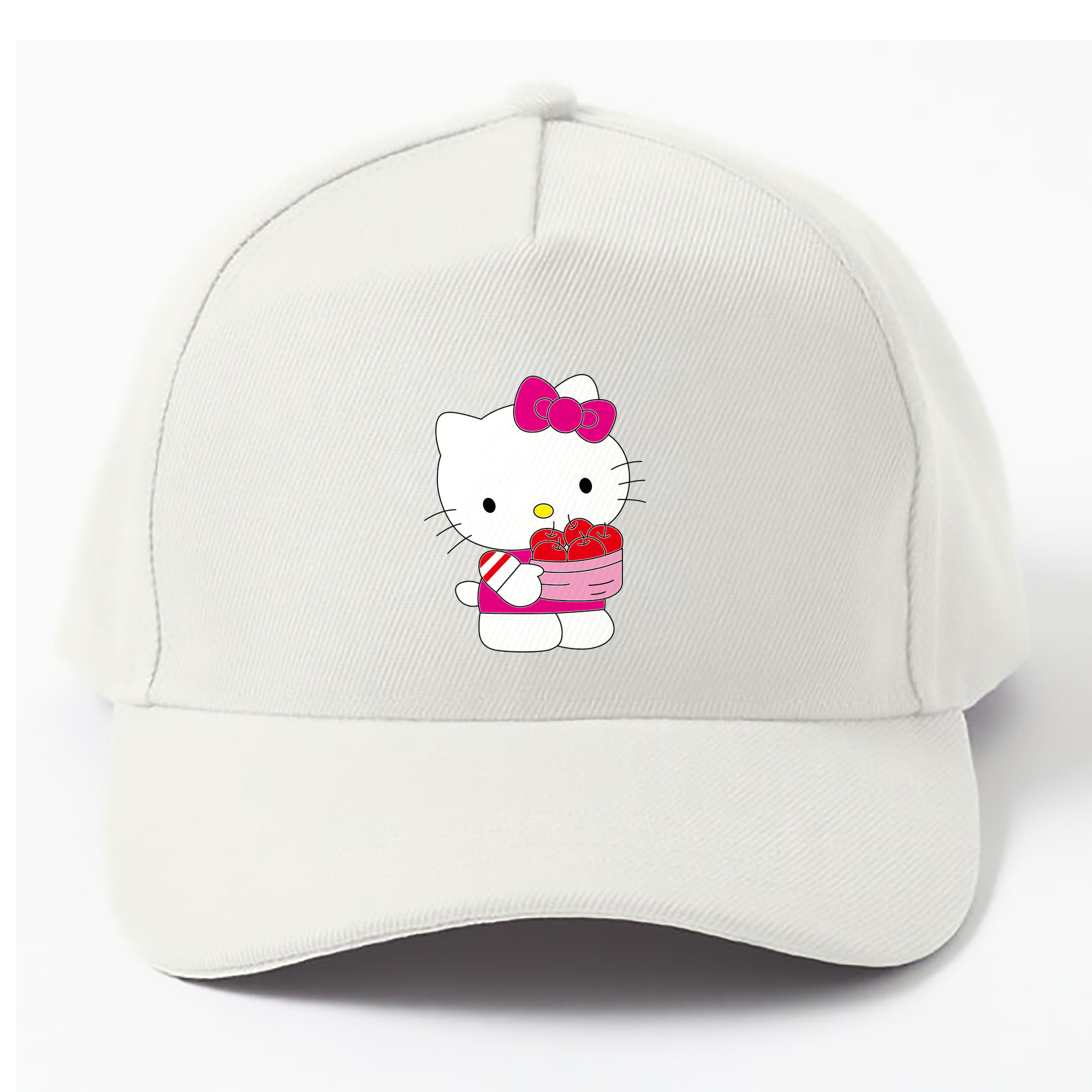 （画像用） Hello Kitty ハローキティ ベースボールキャップ 綿100％ 男女兼用 帽子 スポーツ
