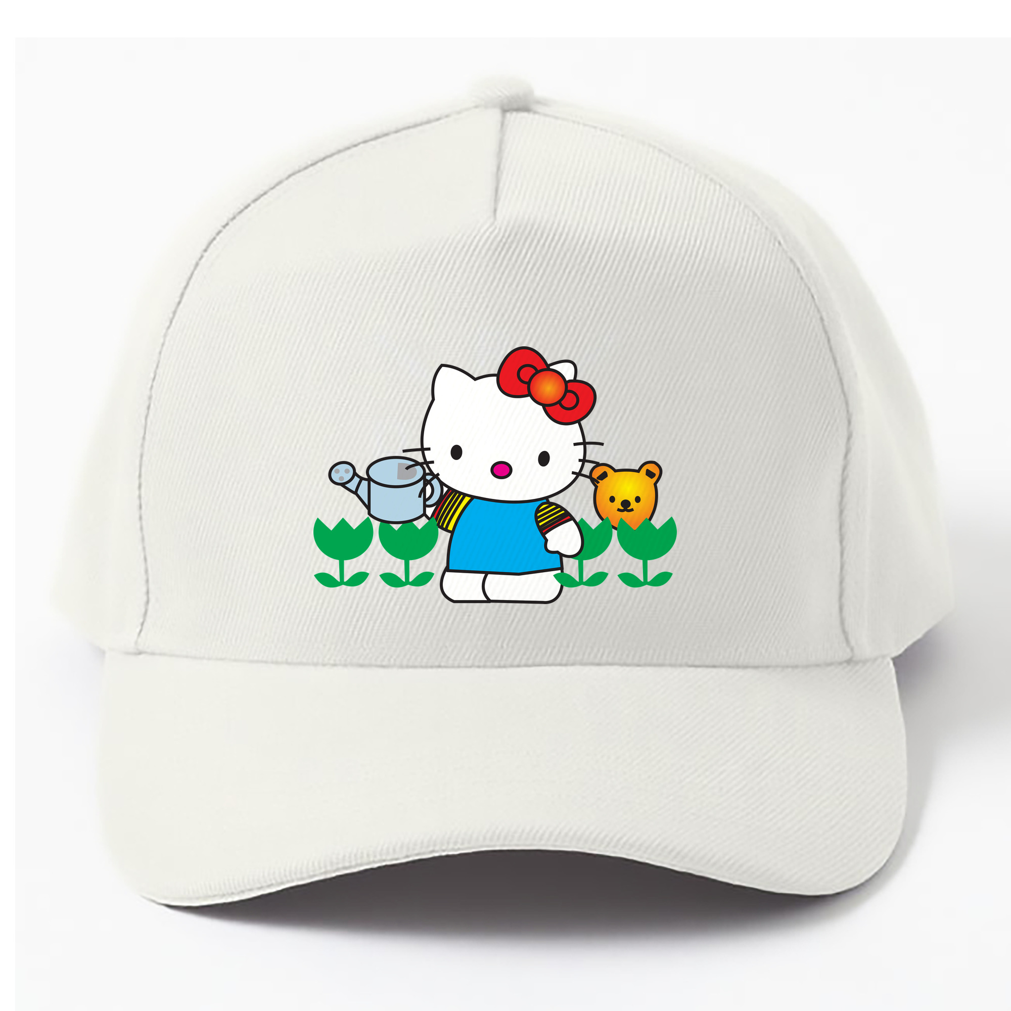 （画像用） Hello Kitty ハローキティ ベースボールキャップ 綿100％ 男女兼用 帽子 スポーツ