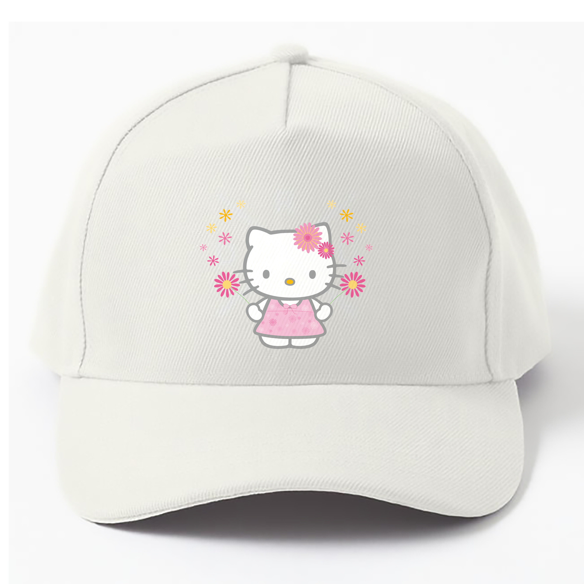 （画像用） Hello Kitty ハローキティ ベースボールキャップ 綿100％ 男女兼用 帽子 スポーツ