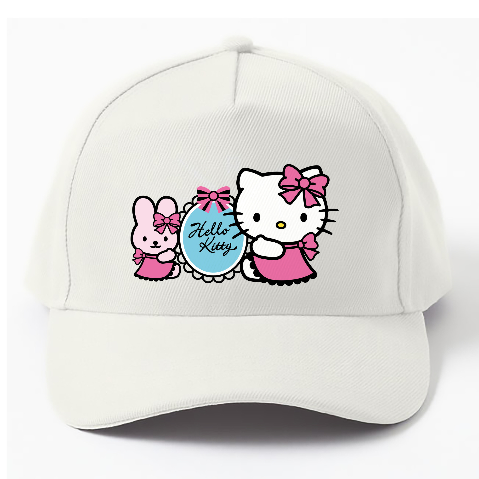 （画像用） Hello Kitty ハローキティ ベースボールキャップ 綿100％ 男女兼用 帽子 スポーツ