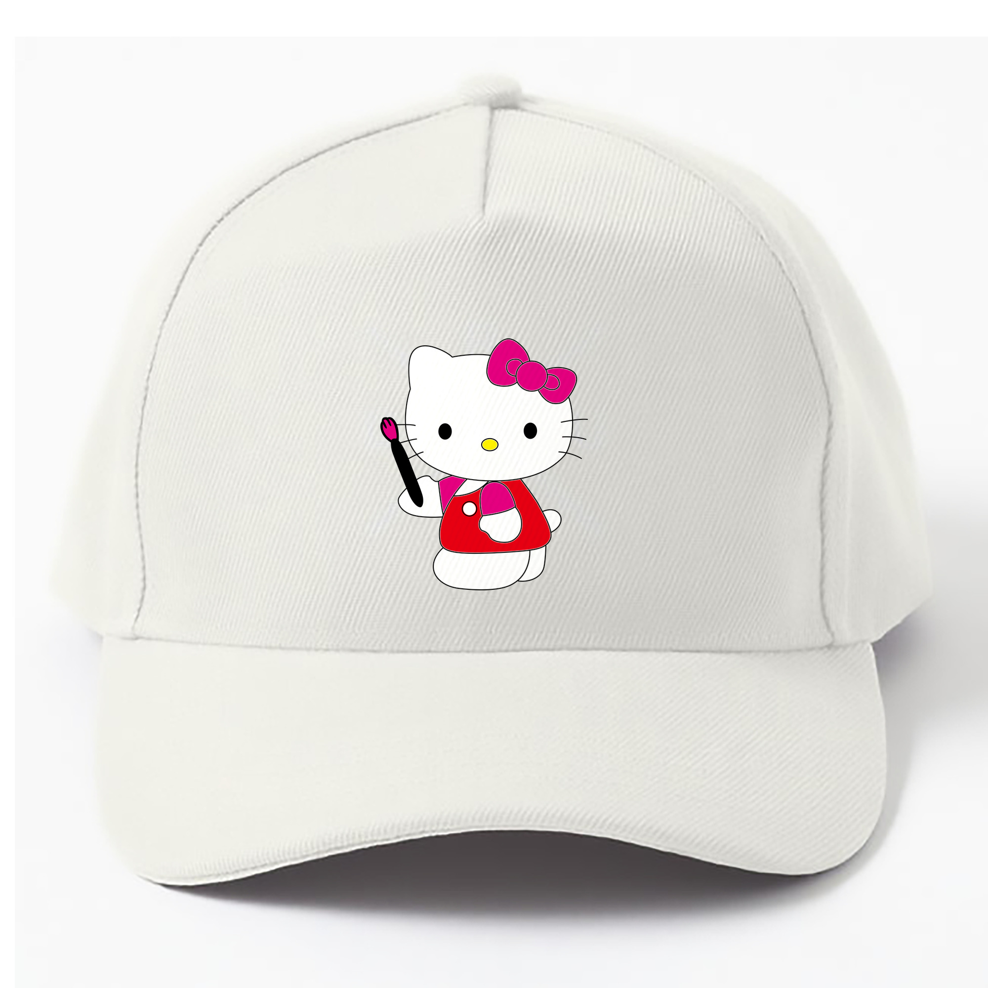 （画像用） Hello Kitty ハローキティ ベースボールキャップ 綿100％ 男女兼用 帽子 スポーツ