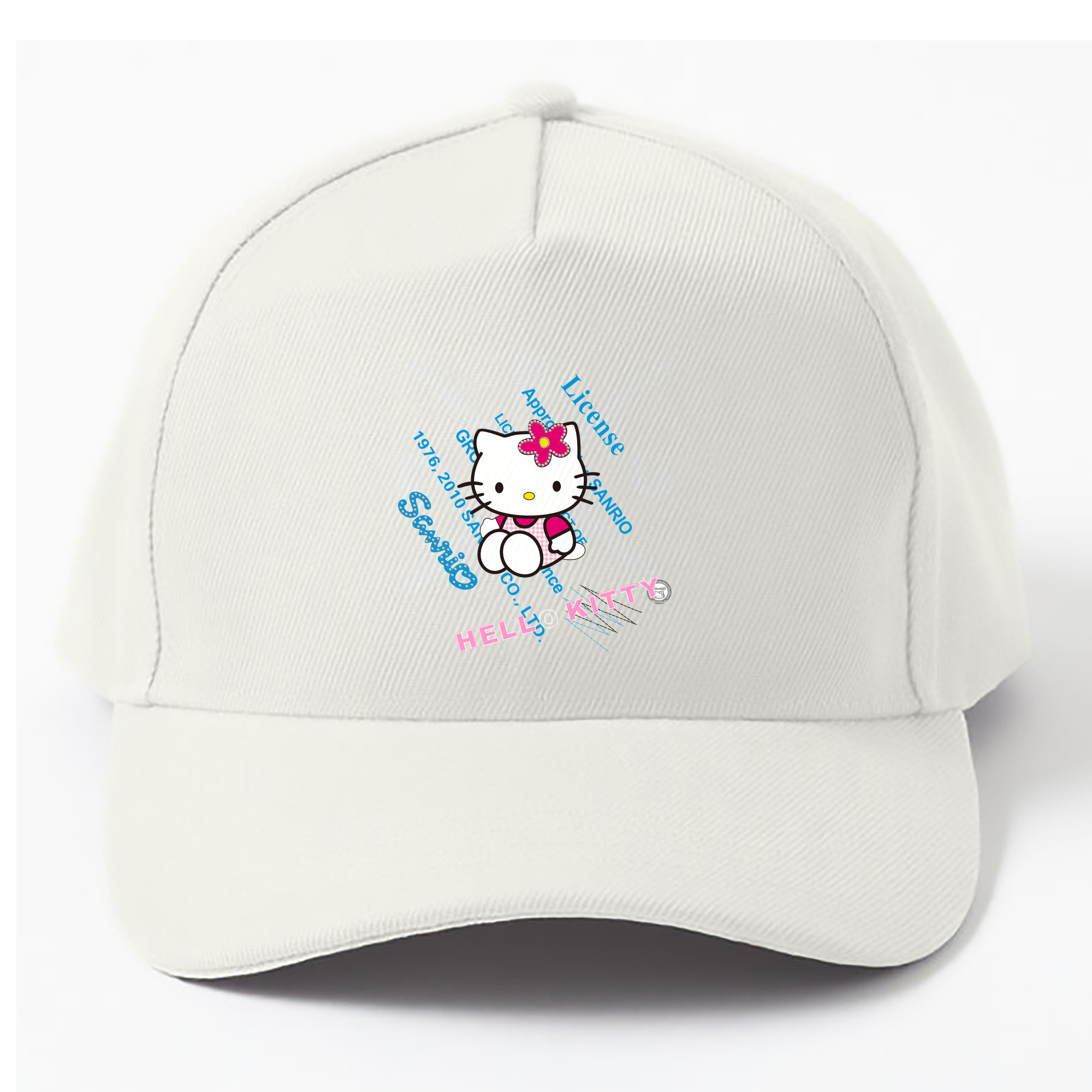（画像用） Hello Kitty ハローキティ ベースボールキャップ 綿100％ 男女兼用 帽子 スポーツ