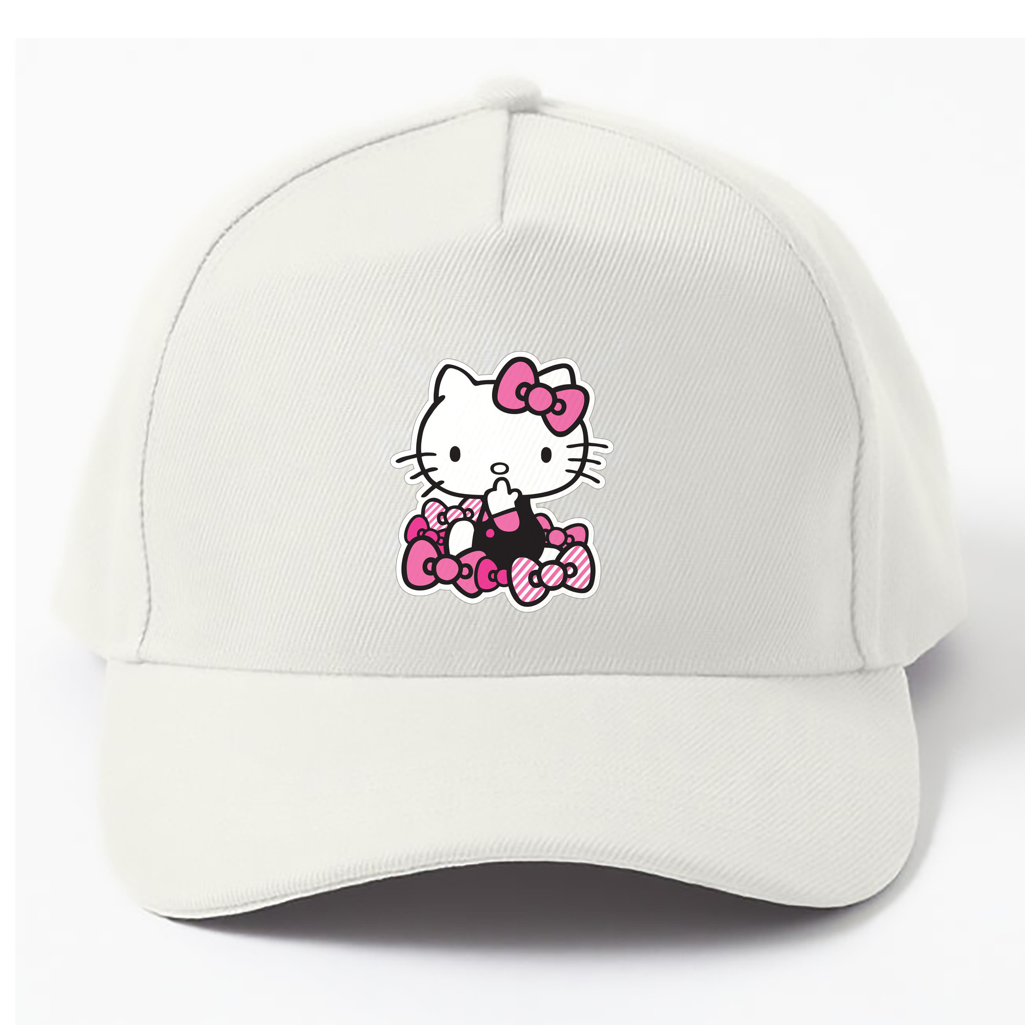 （画像用） Hello Kitty ハローキティ ベースボールキャップ 綿100％ 男女兼用 帽子 スポーツ