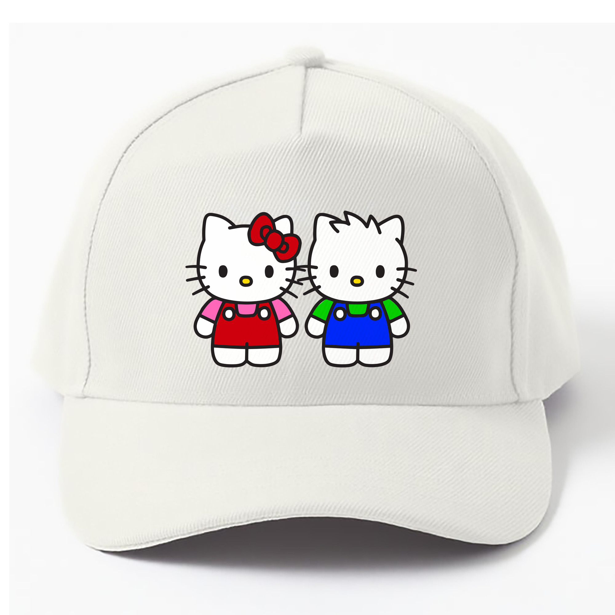 （画像用） Hello Kitty ハローキティ ベースボールキャップ 綿100％ 男女兼用 帽子 スポーツ