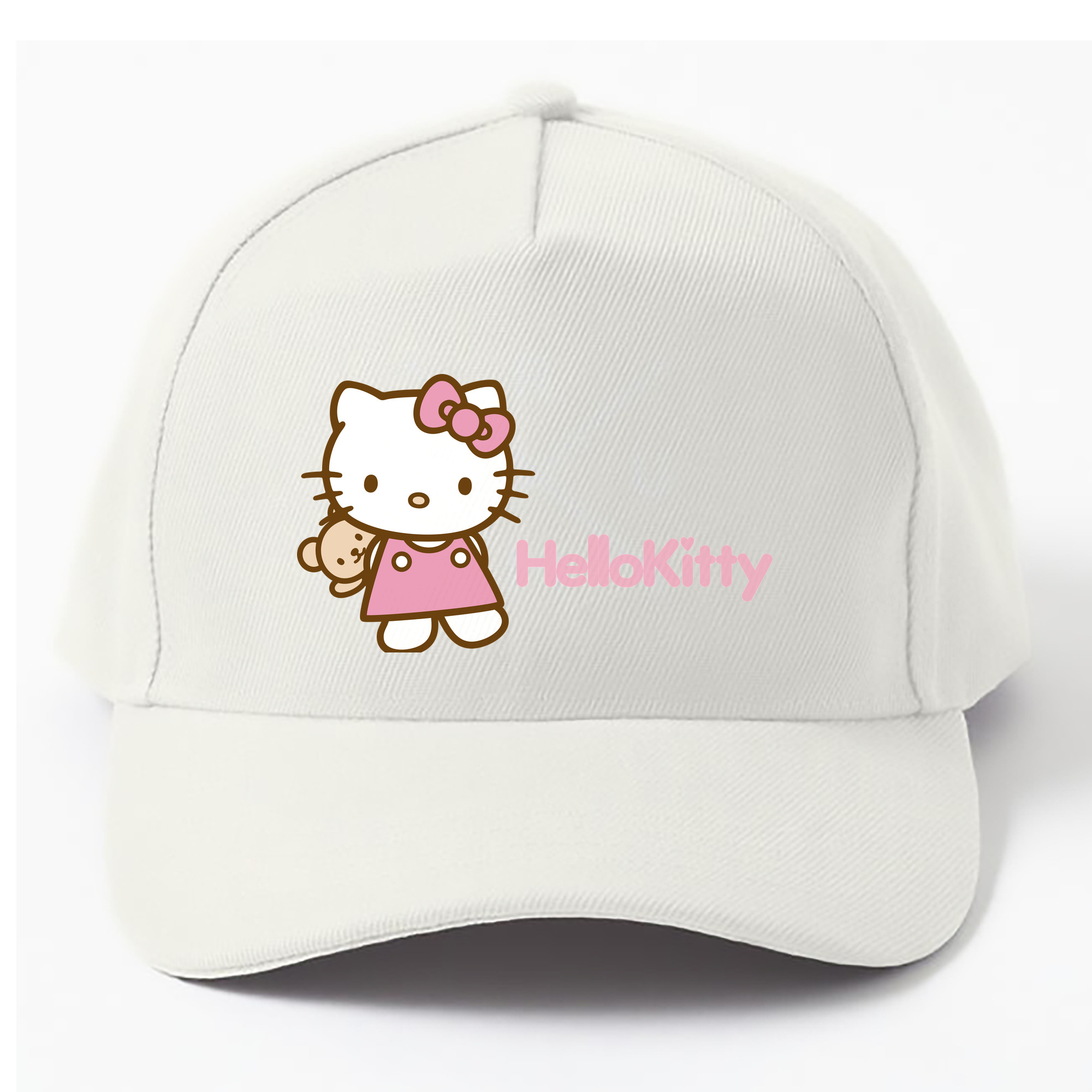 （画像用） Hello Kitty ハローキティ ベースボールキャップ 綿100％ 男女兼用 帽子 スポーツ