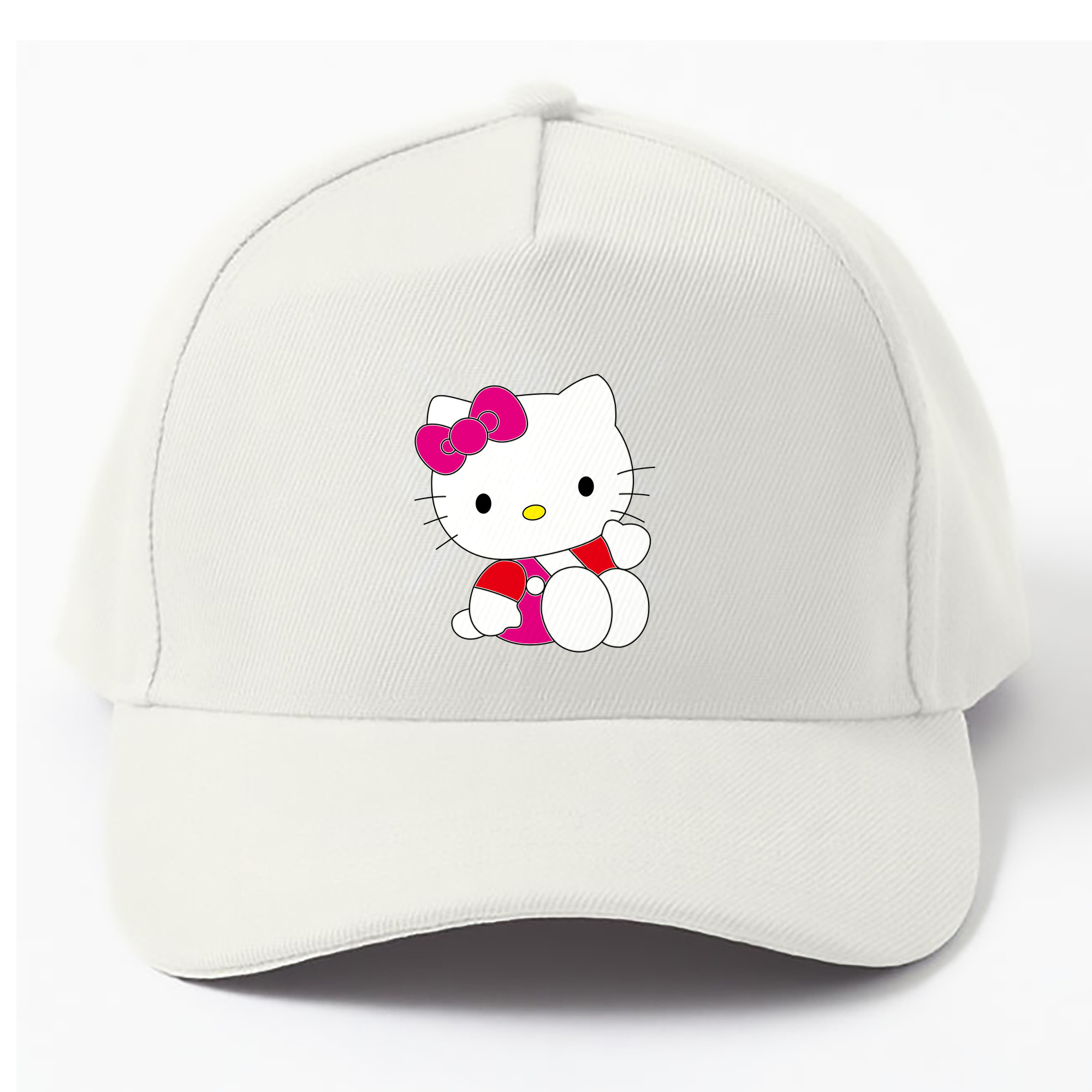 （画像用） Hello Kitty ハローキティ ベースボールキャップ 綿100％ 男女兼用 帽子 スポーツ