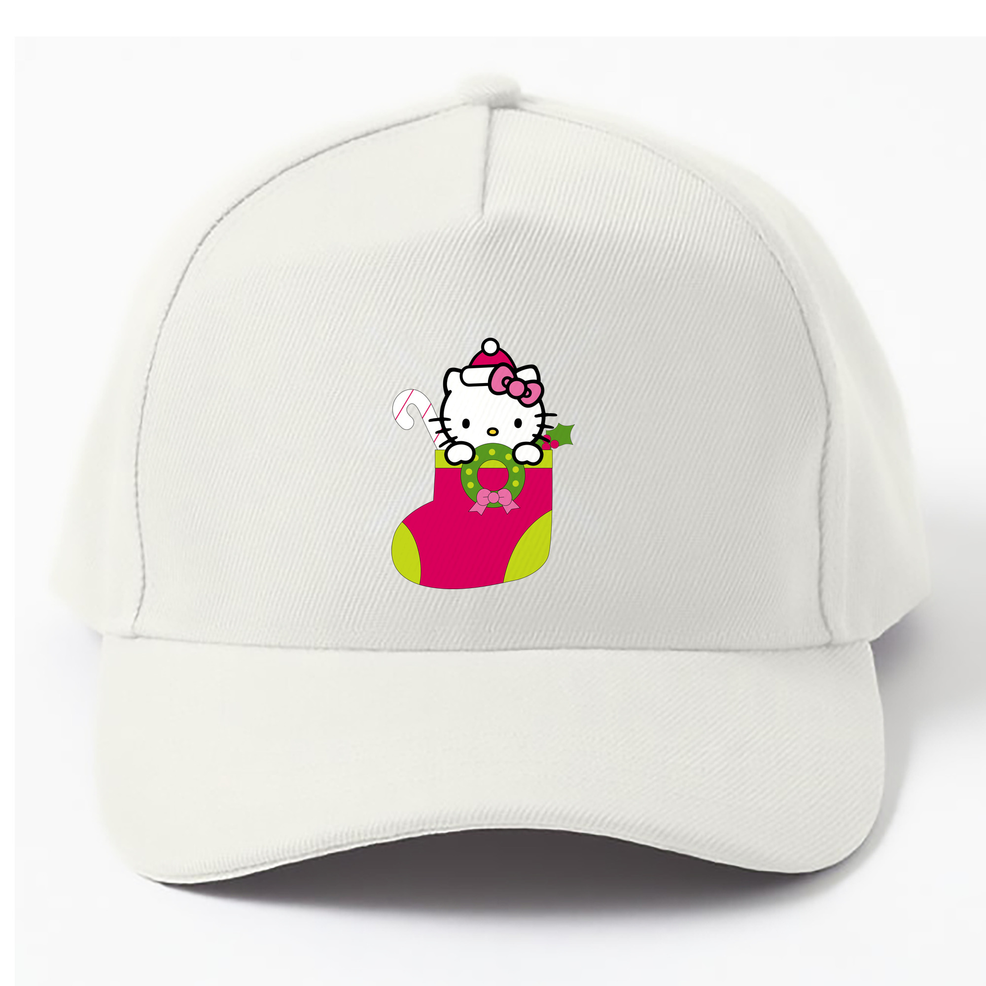 （画像用） Hello Kitty ハローキティ ベースボールキャップ 綿100％ 男女兼用 帽子 スポーツ