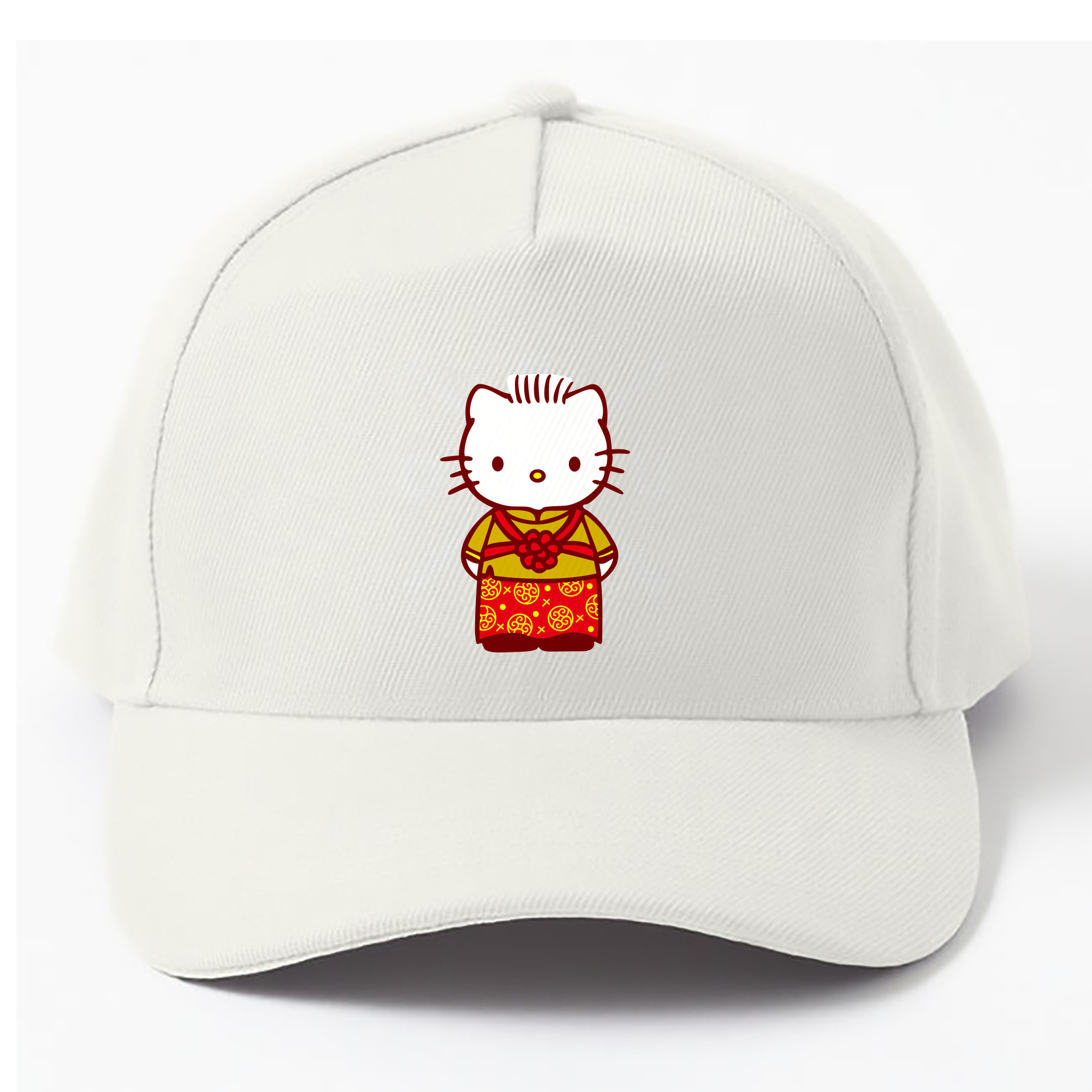 （画像用） Hello Kitty ハローキティ ベースボールキャップ 綿100％ 男女兼用 帽子 スポーツ