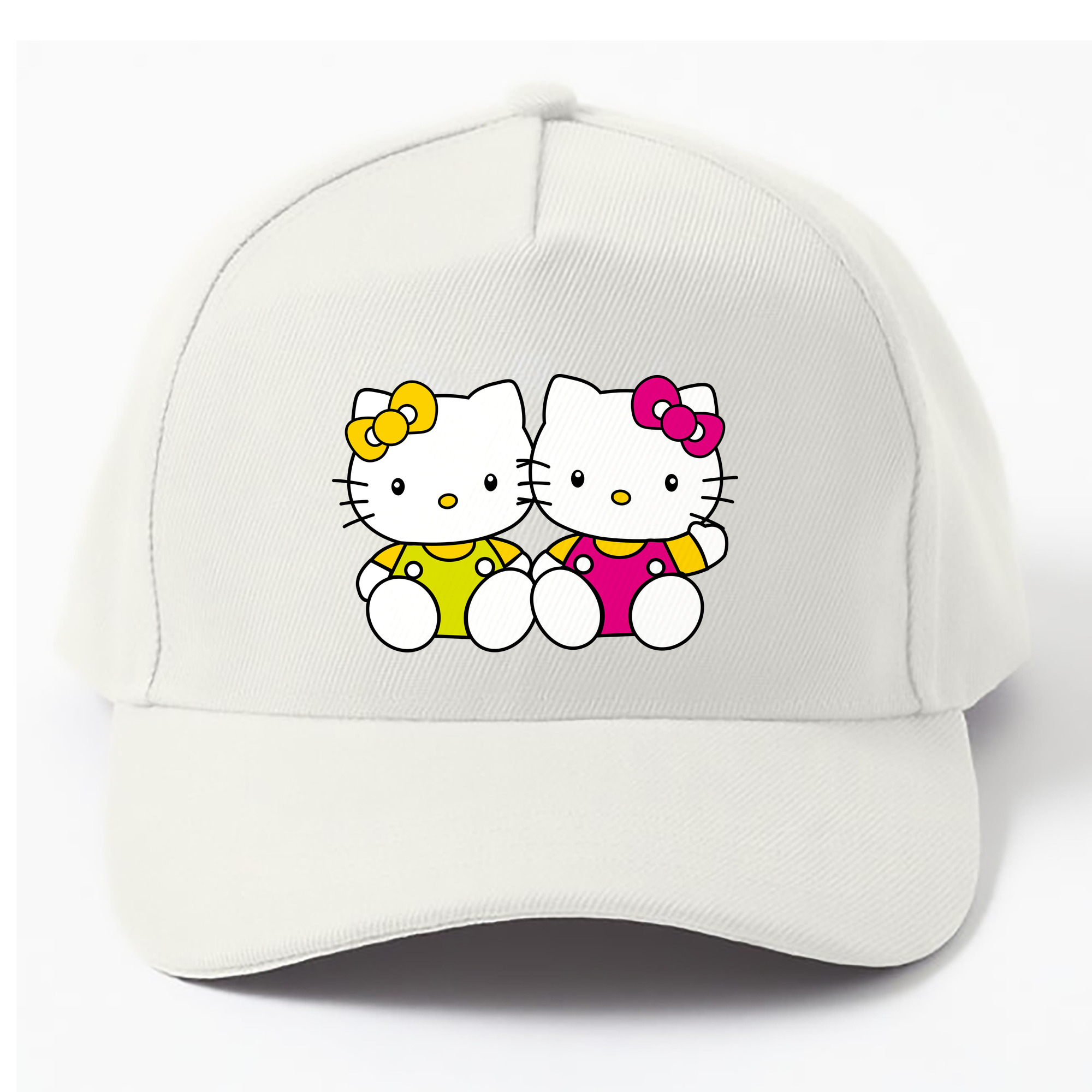 （画像用） Hello Kitty ハローキティ ベースボールキャップ 綿100％ 男女兼用 帽子 スポーツ